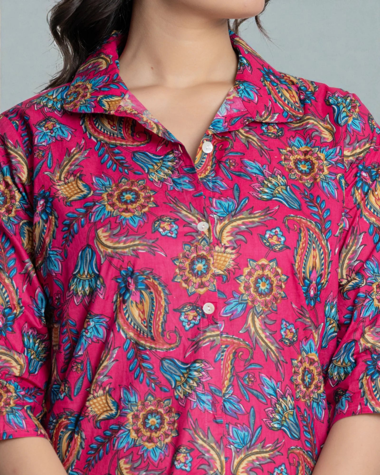 Floral Cord Set With Elegant Embroidery
