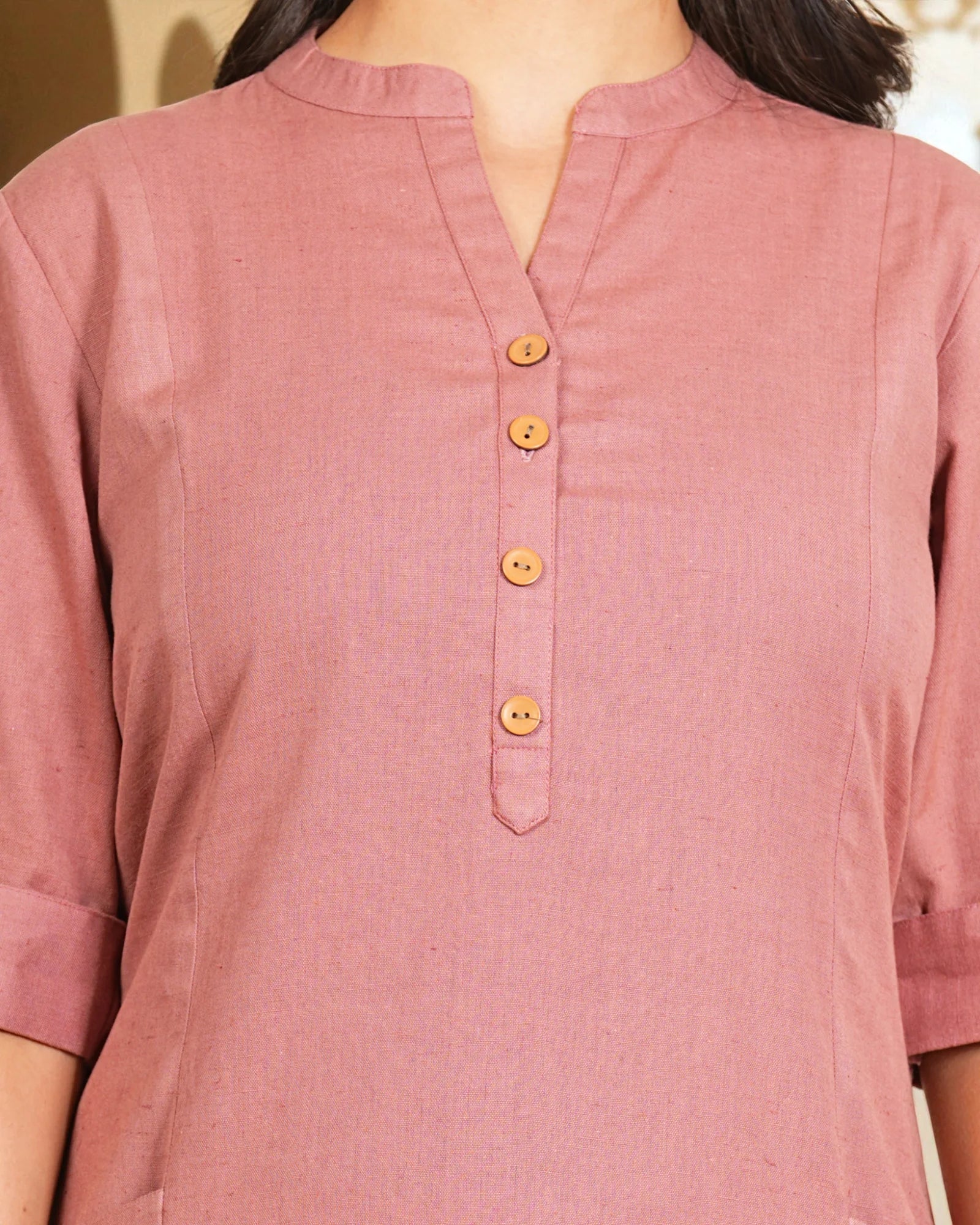 Fusion Cotton Embroidered Kurta