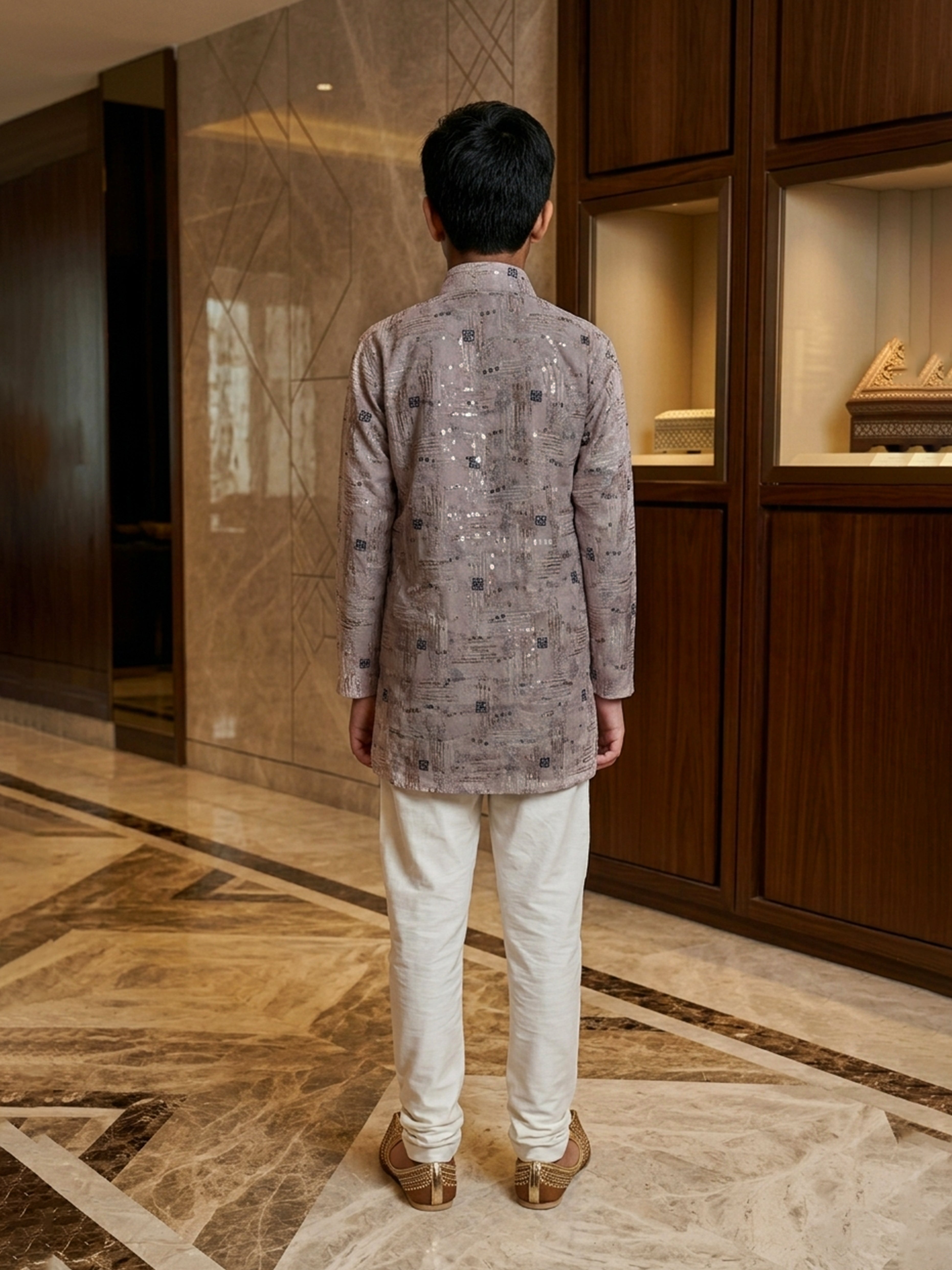 Artisan Embellished Cotton Kurta Pajama Set