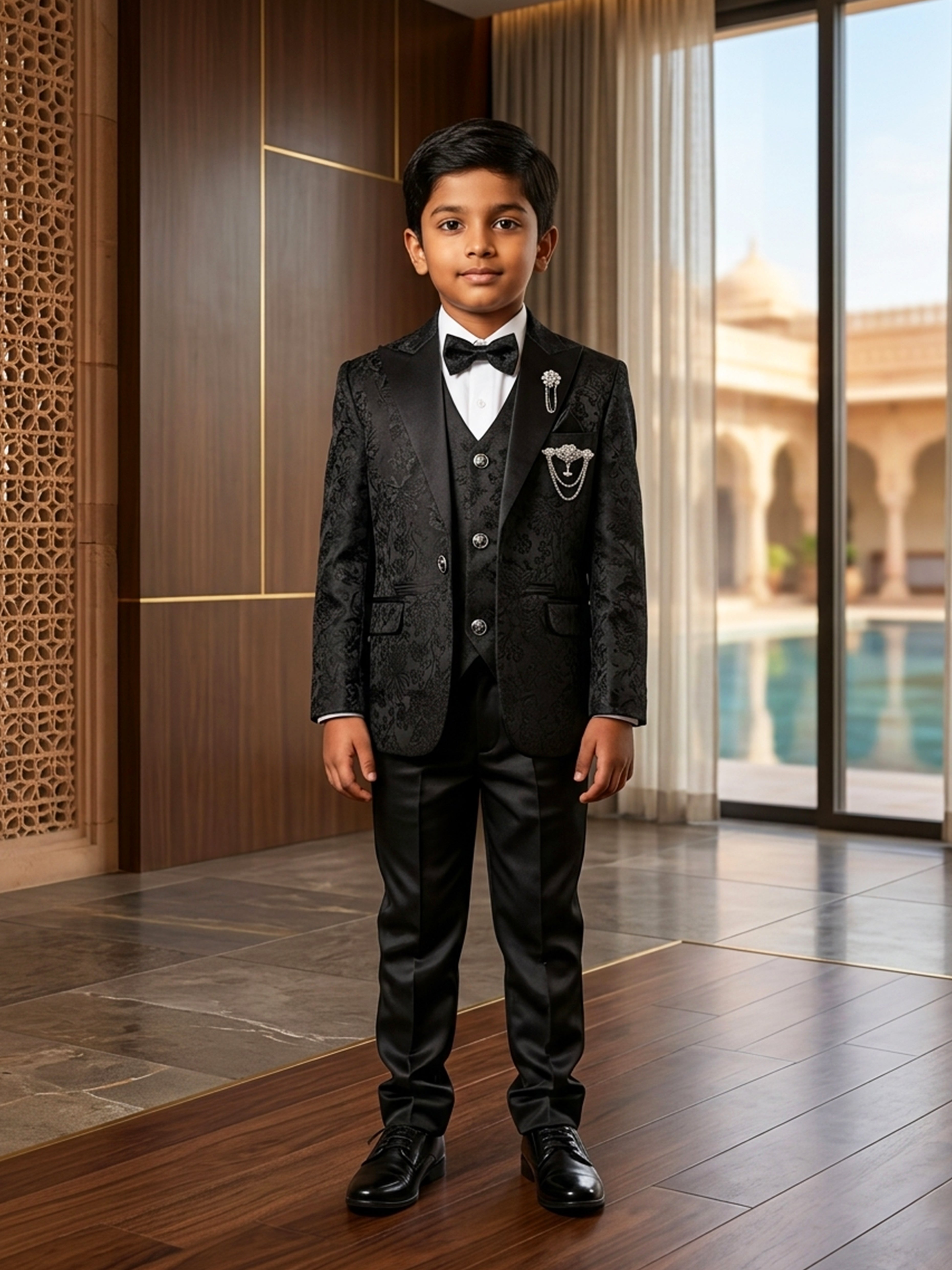 Unwind in Tradition Embroidered Festive Suit Pants