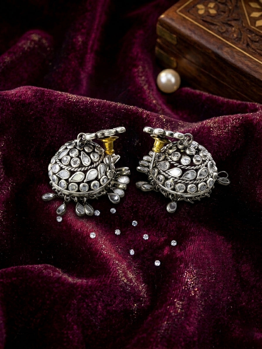 Bloomy Floral Jhumkas