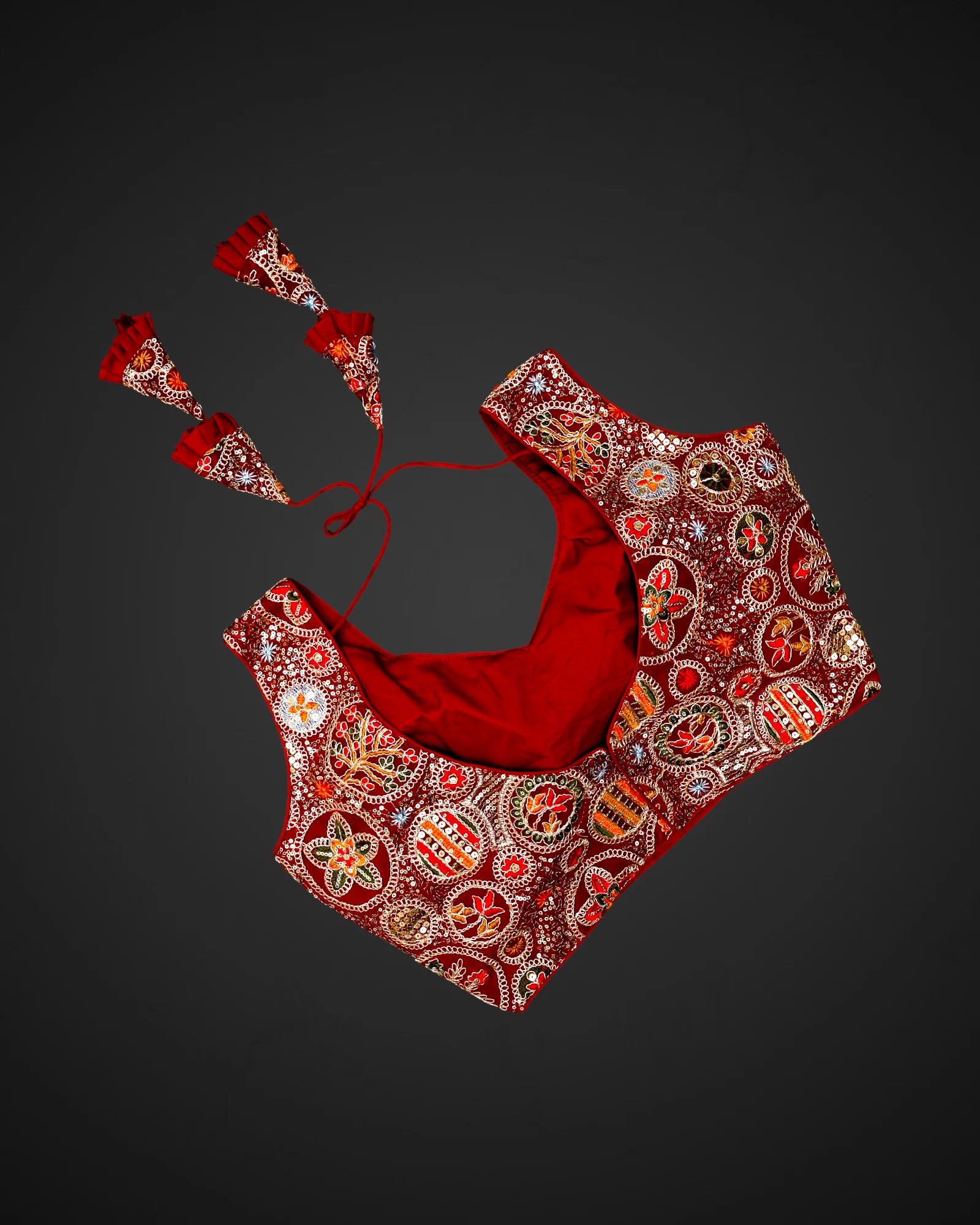 Georgette V Neck Readymade Blouse