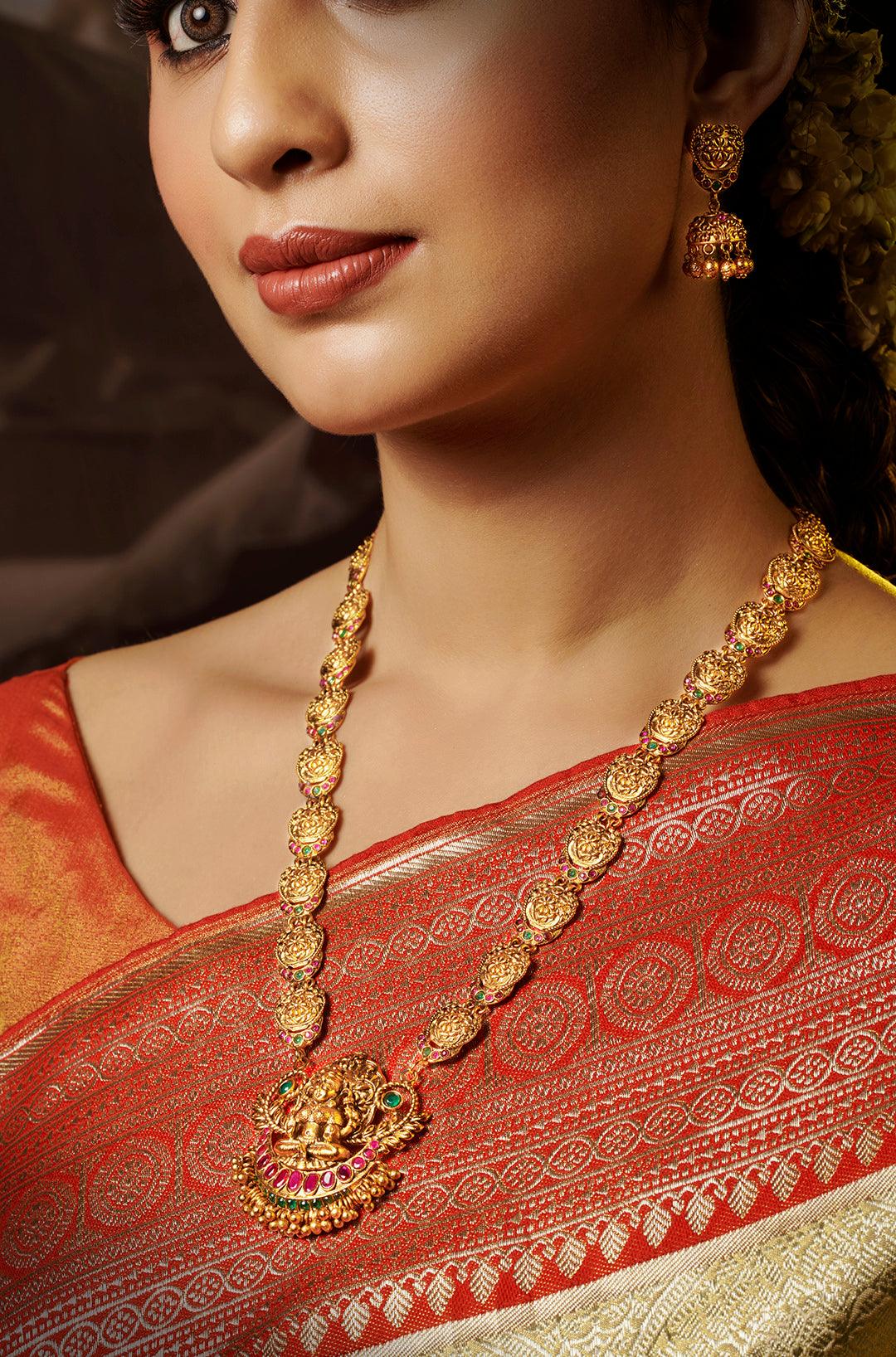 Sacred Temple Long Necklace Set - Dyulokha