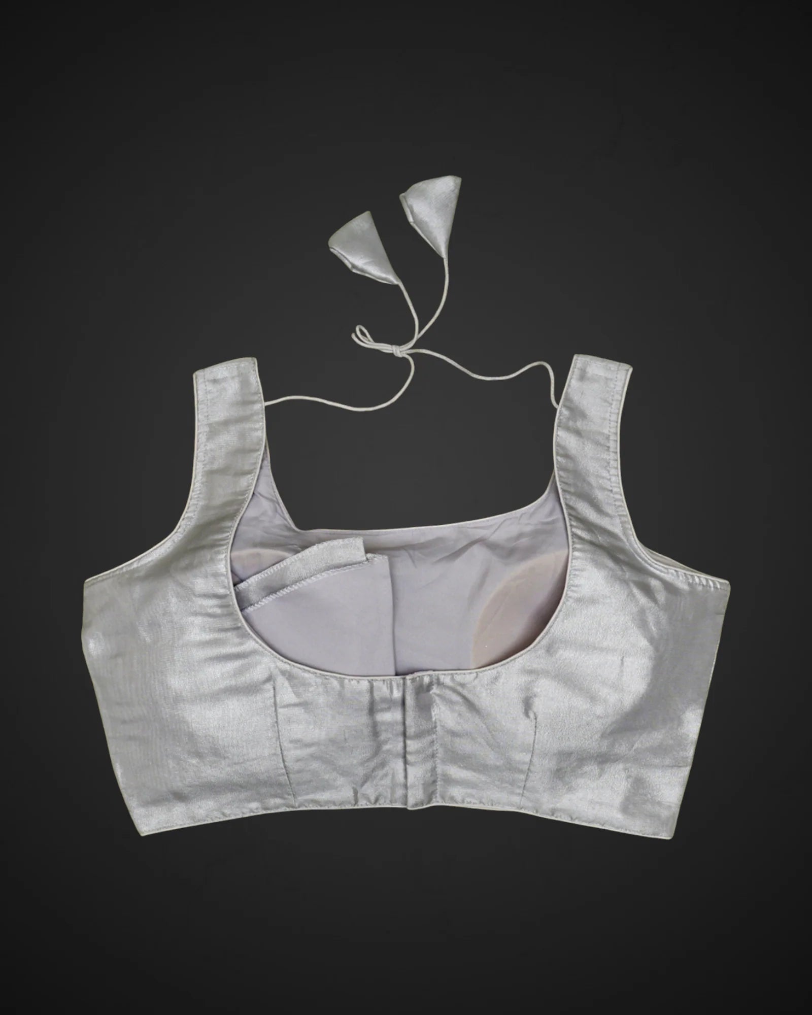 Organza Silk Deep Back Readymade Blouse