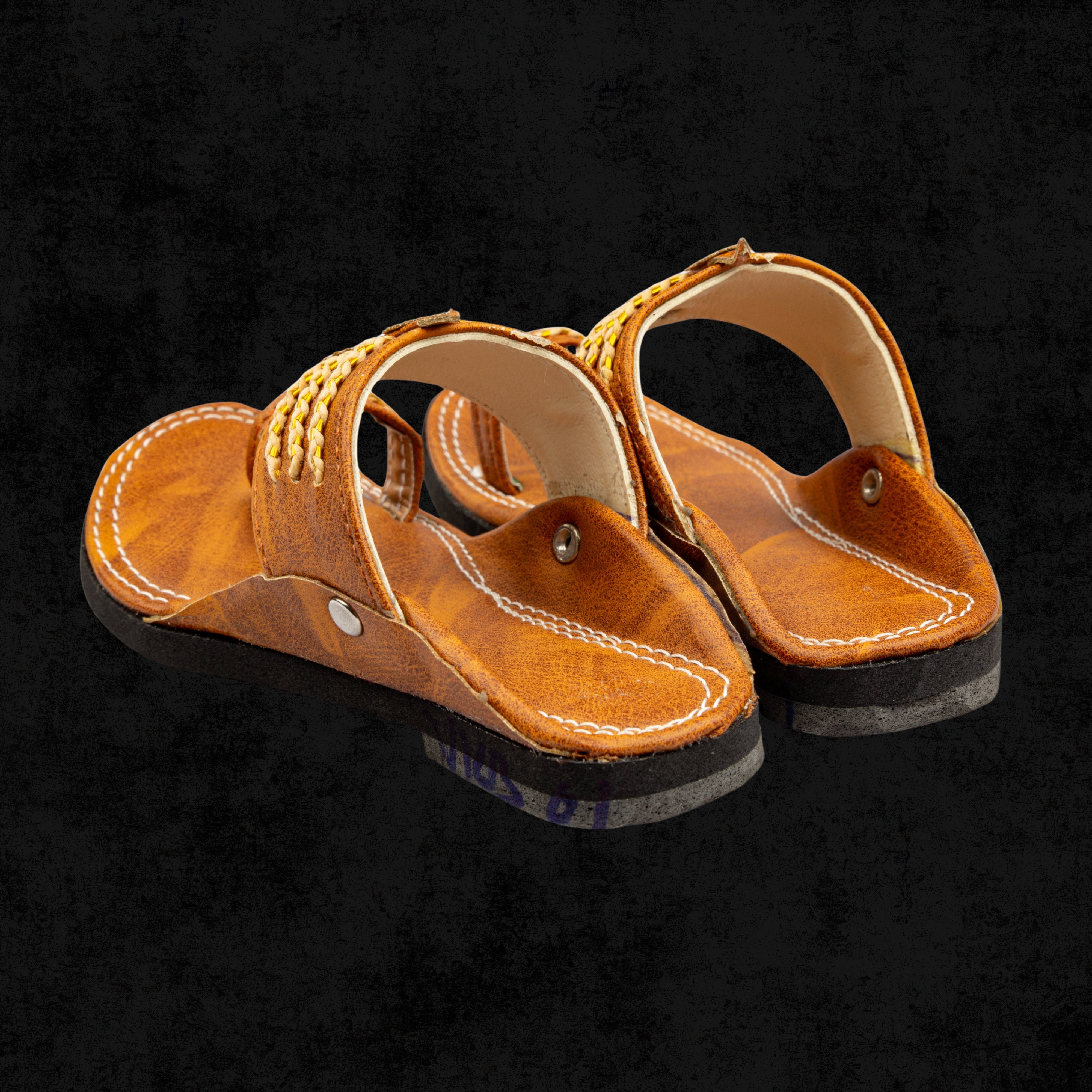 Natural Leather Kolhapuri In Tan
