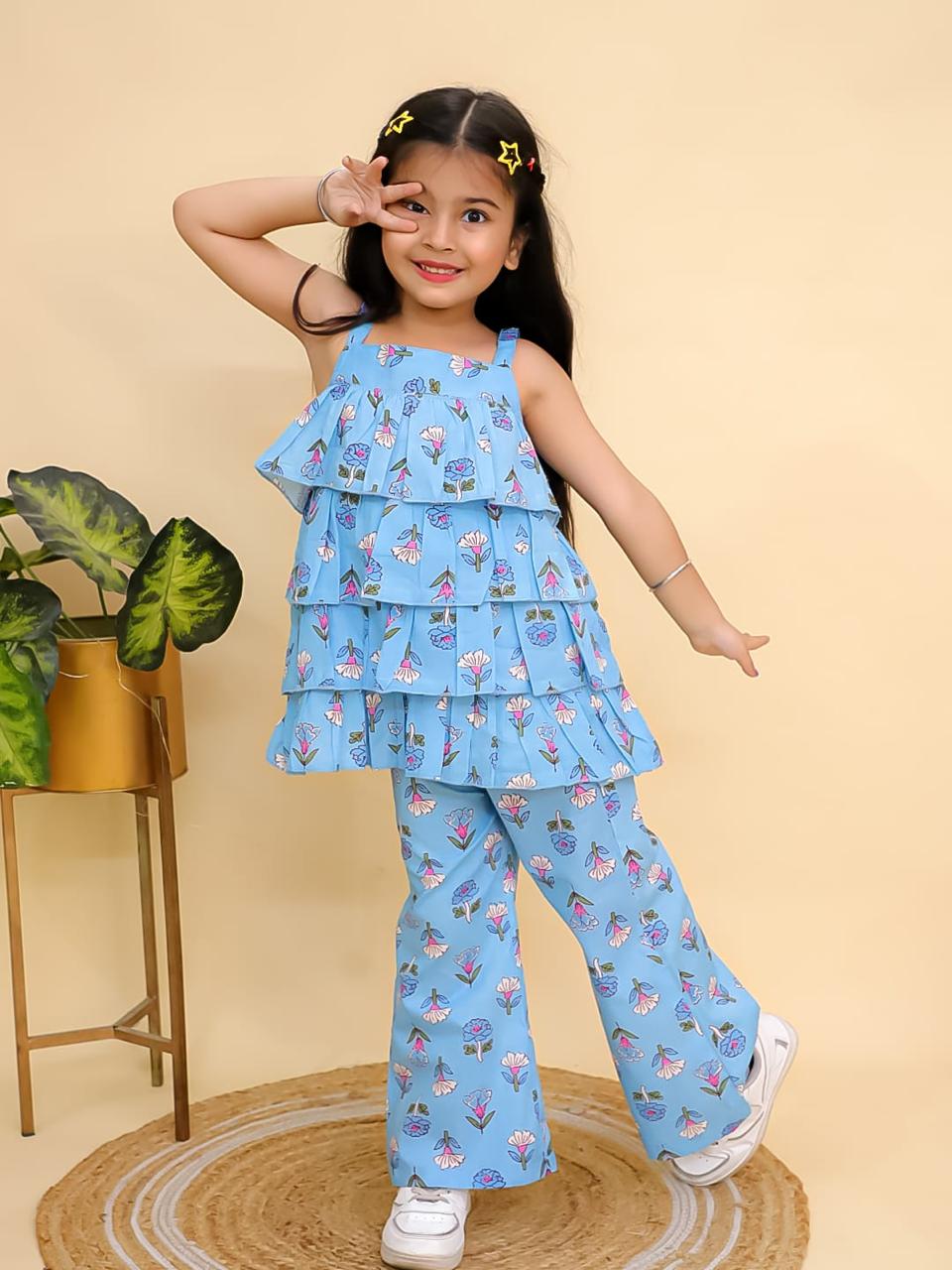 Printed Floral Ruffled Dress