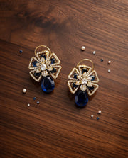 Studs with Striking Blue Stones