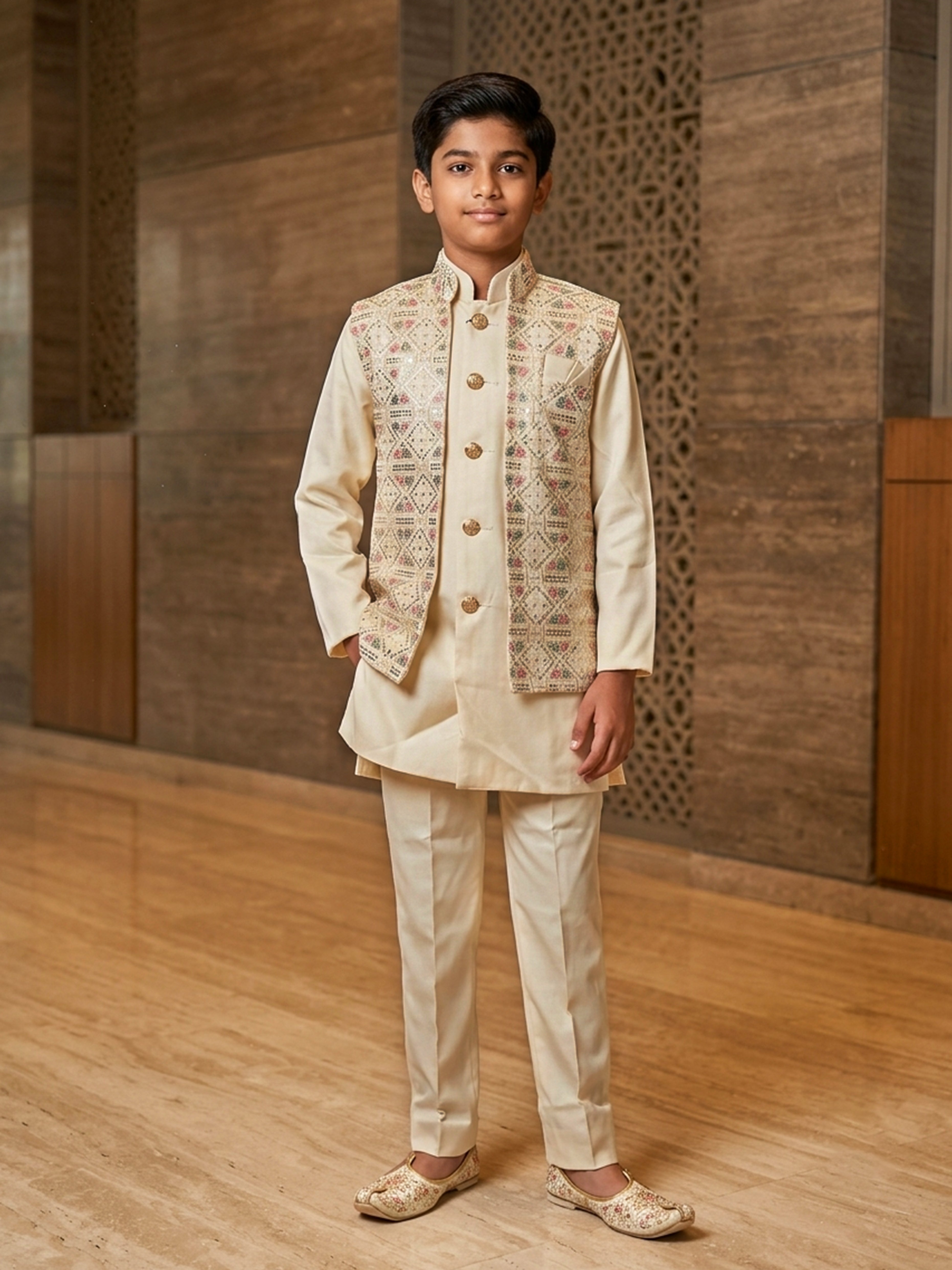 Unveil charm at your engagement in our Modi Suits