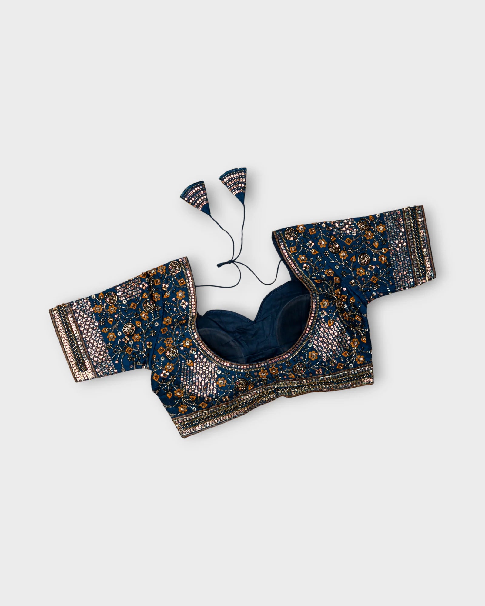 Cosmos Silk Embroidered Readymade Blouse