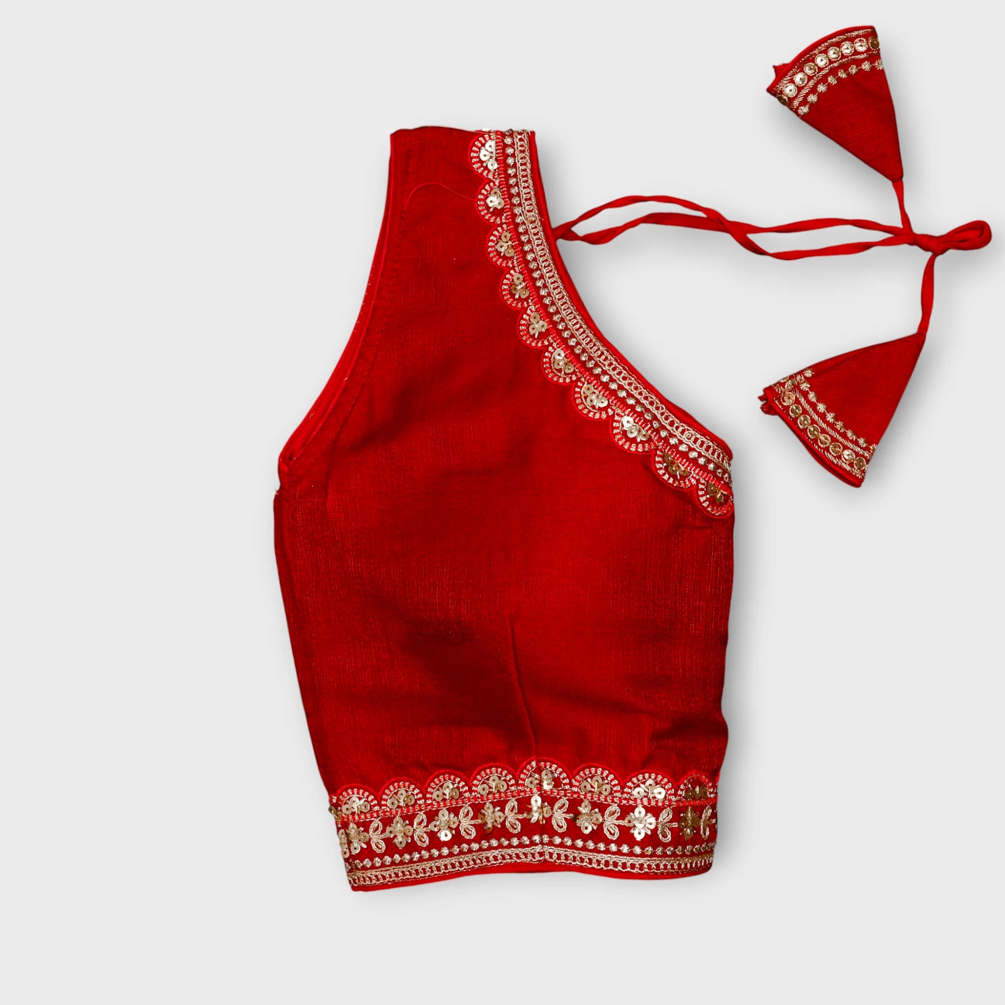 Phantom Silk V Neck Readymade Blouse