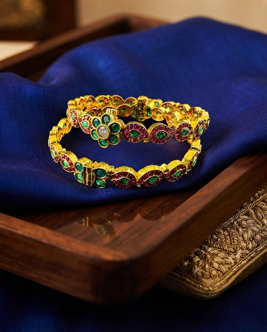 Traditional Mango Motif Bangles