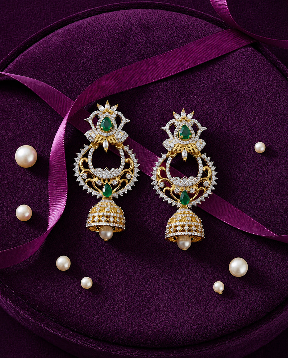 Versatile 3-in-1 Jhumkas