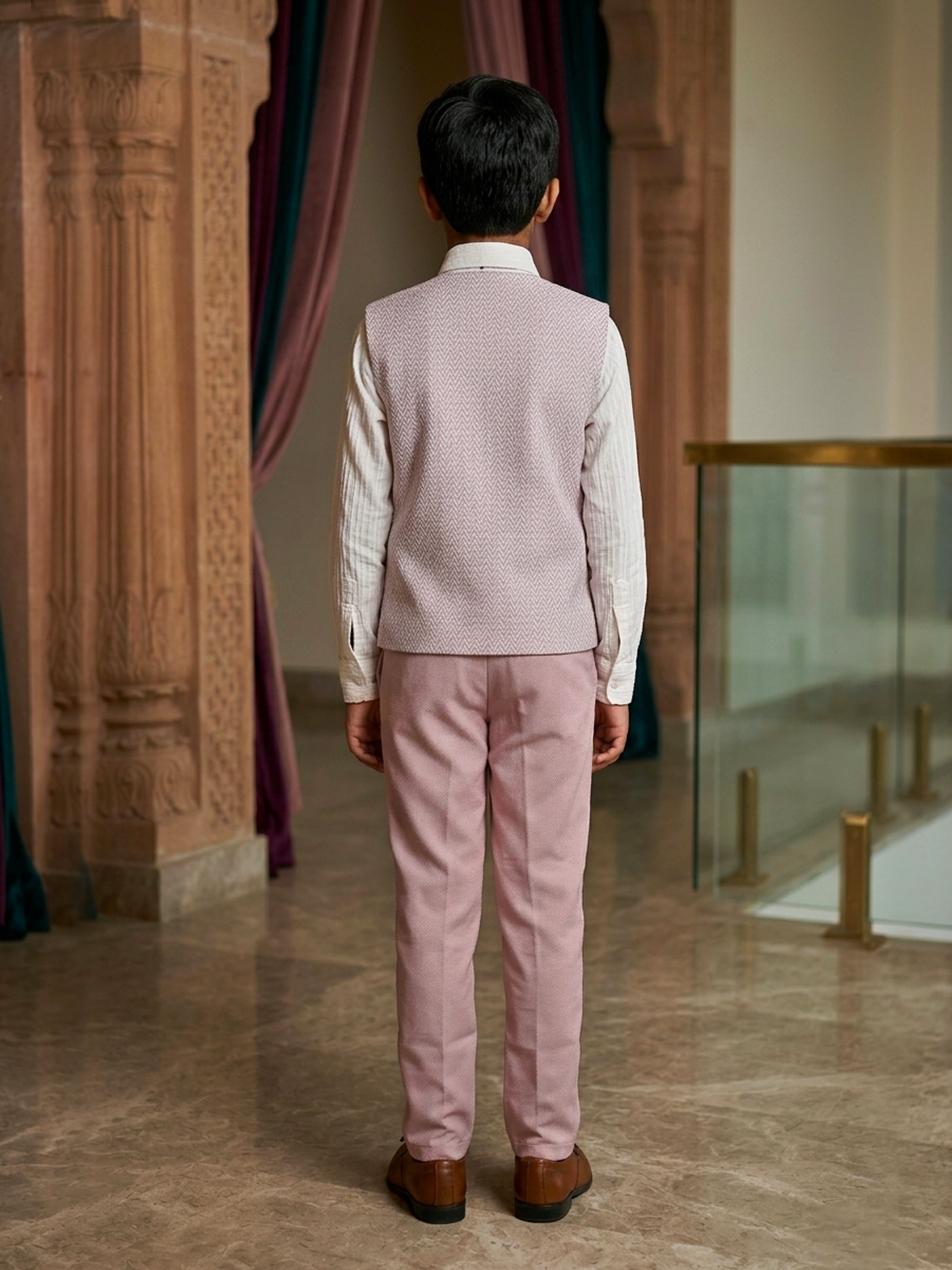 Transform Your Look Textured Party Suit Pants
