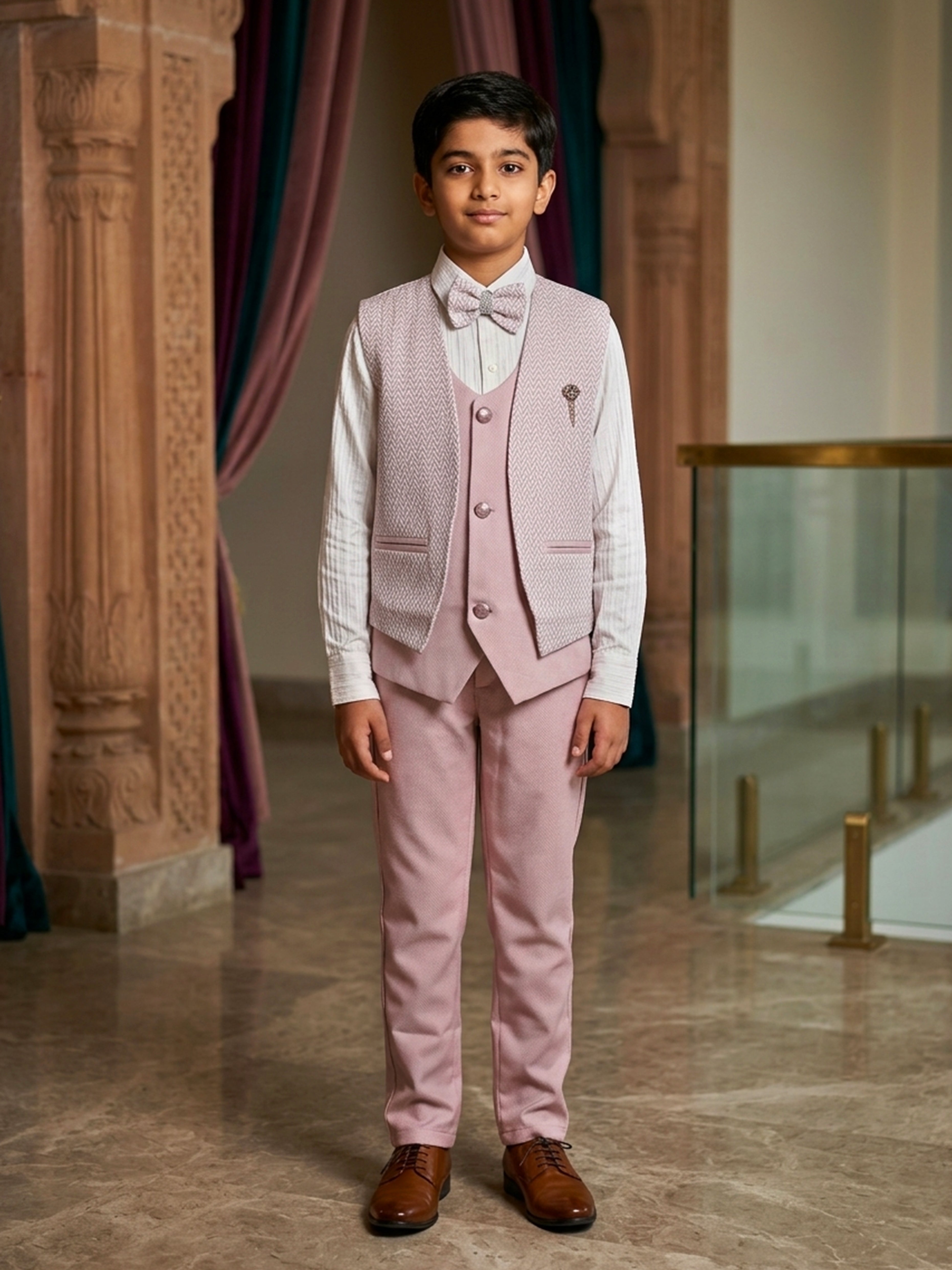 Transform Your Look Textured Party Suit Pants