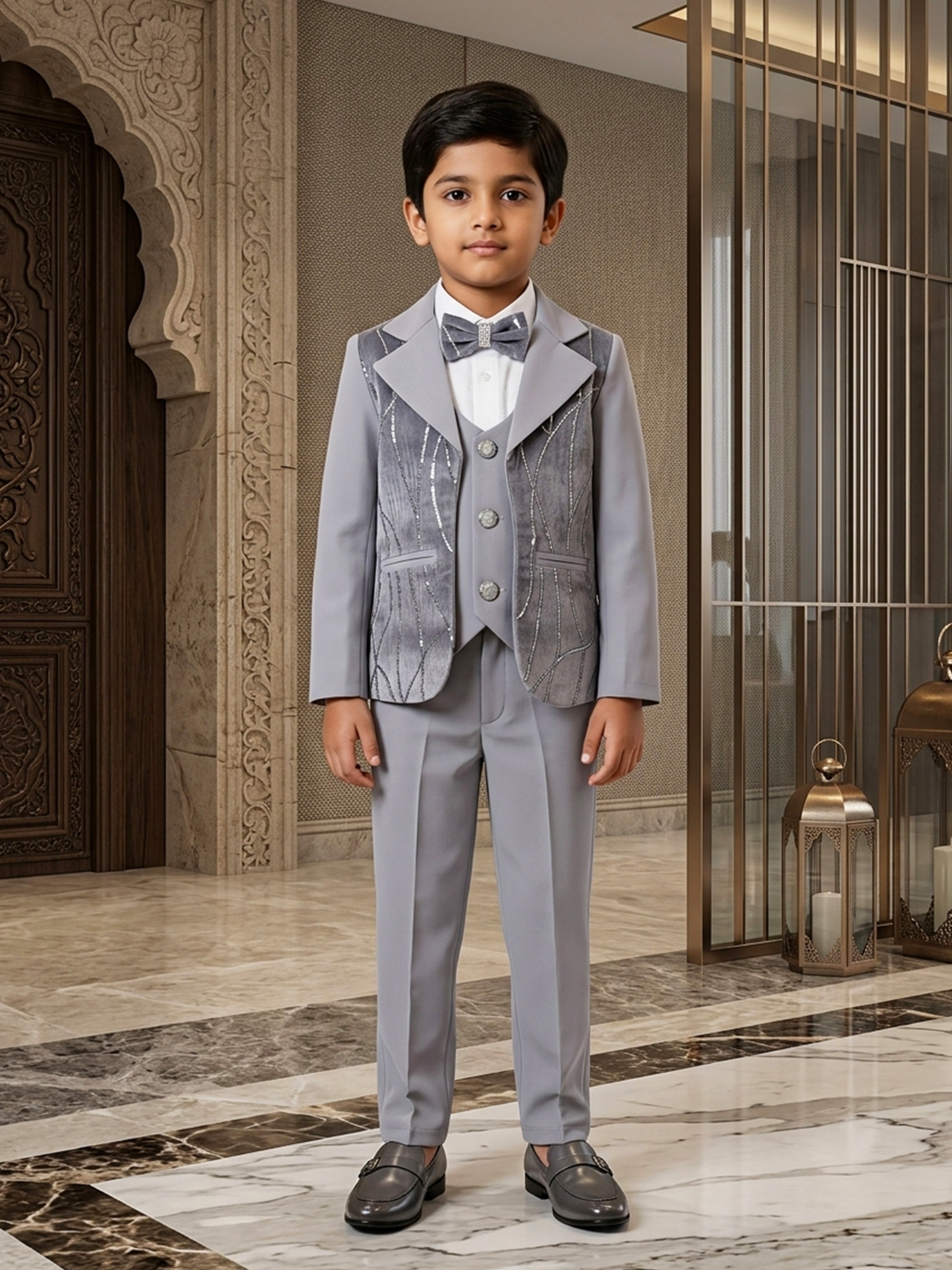 Experience Tradition with Stylish Sequined Suit Pants