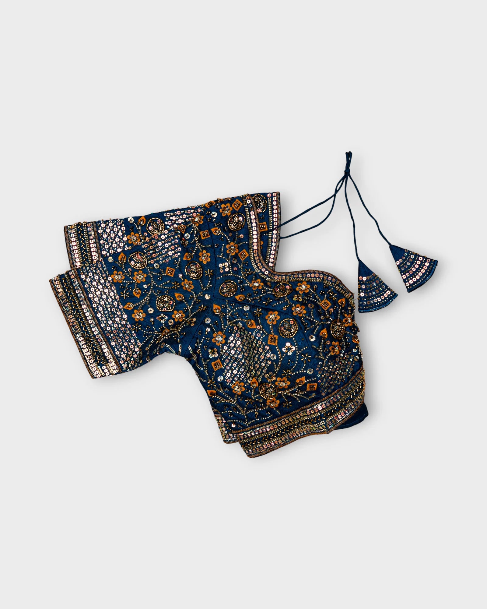Cosmos Silk Embroidered Readymade Blouse