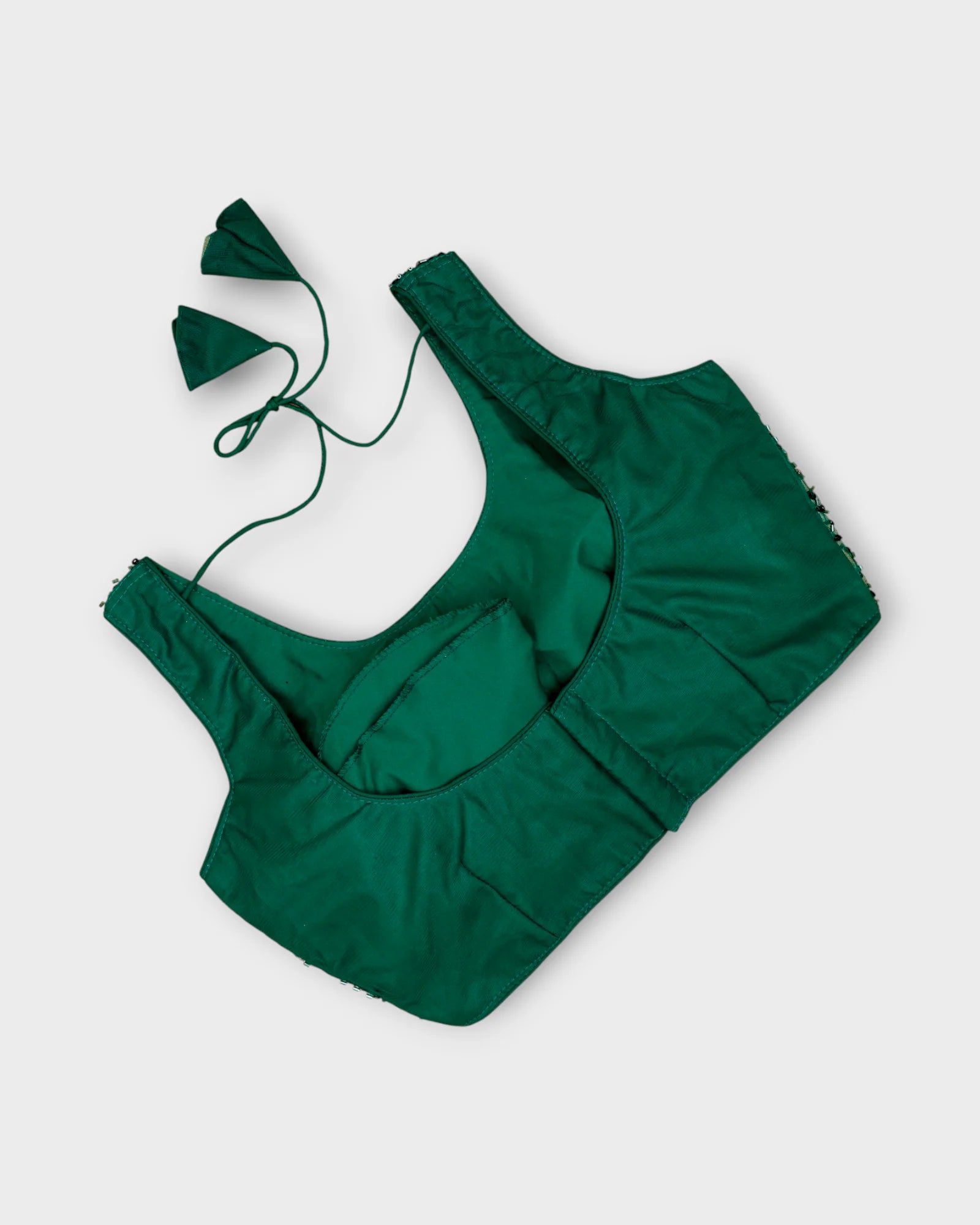 Net U Neck Readymade Blouse With Closure