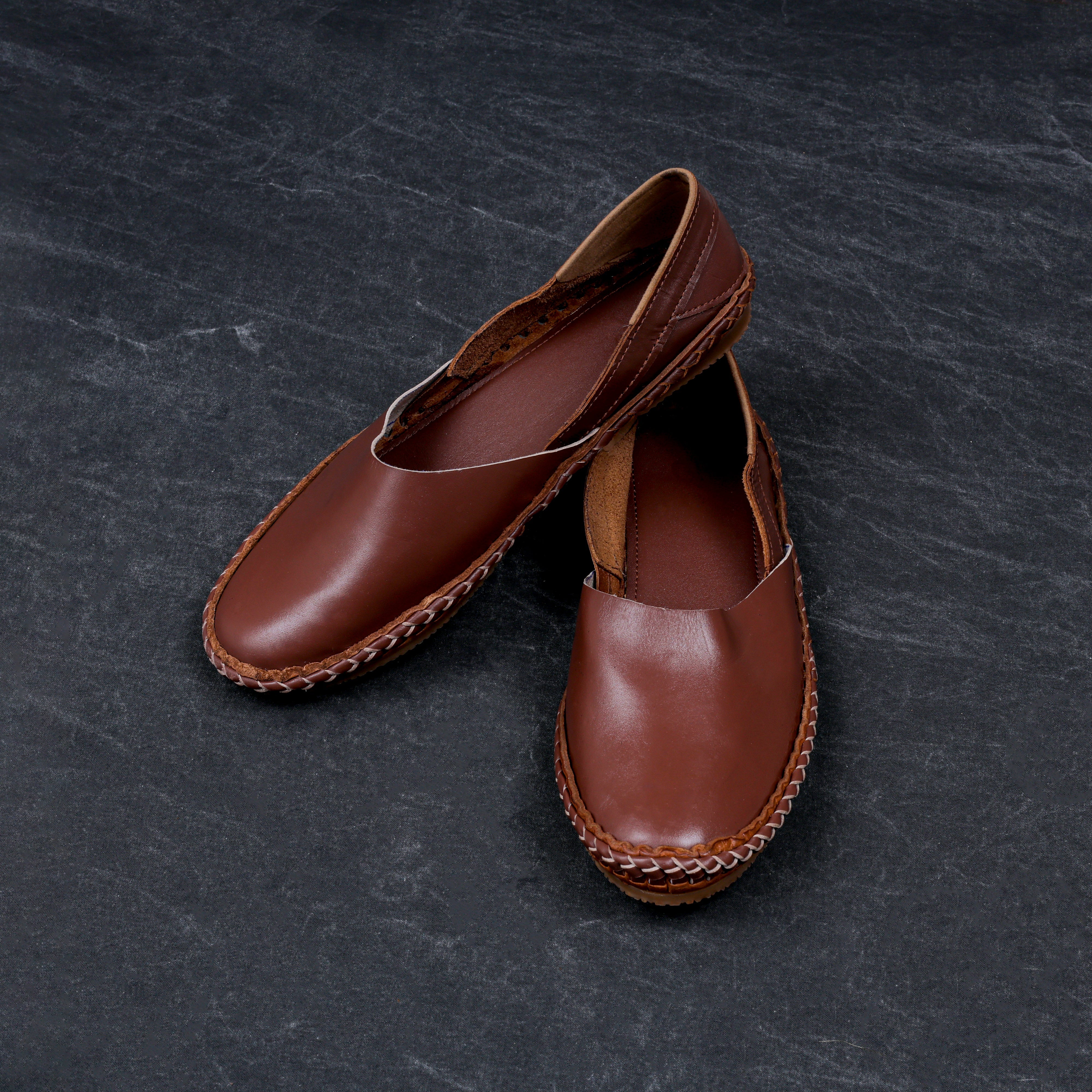 Brown Handcrafted Leather Jutti