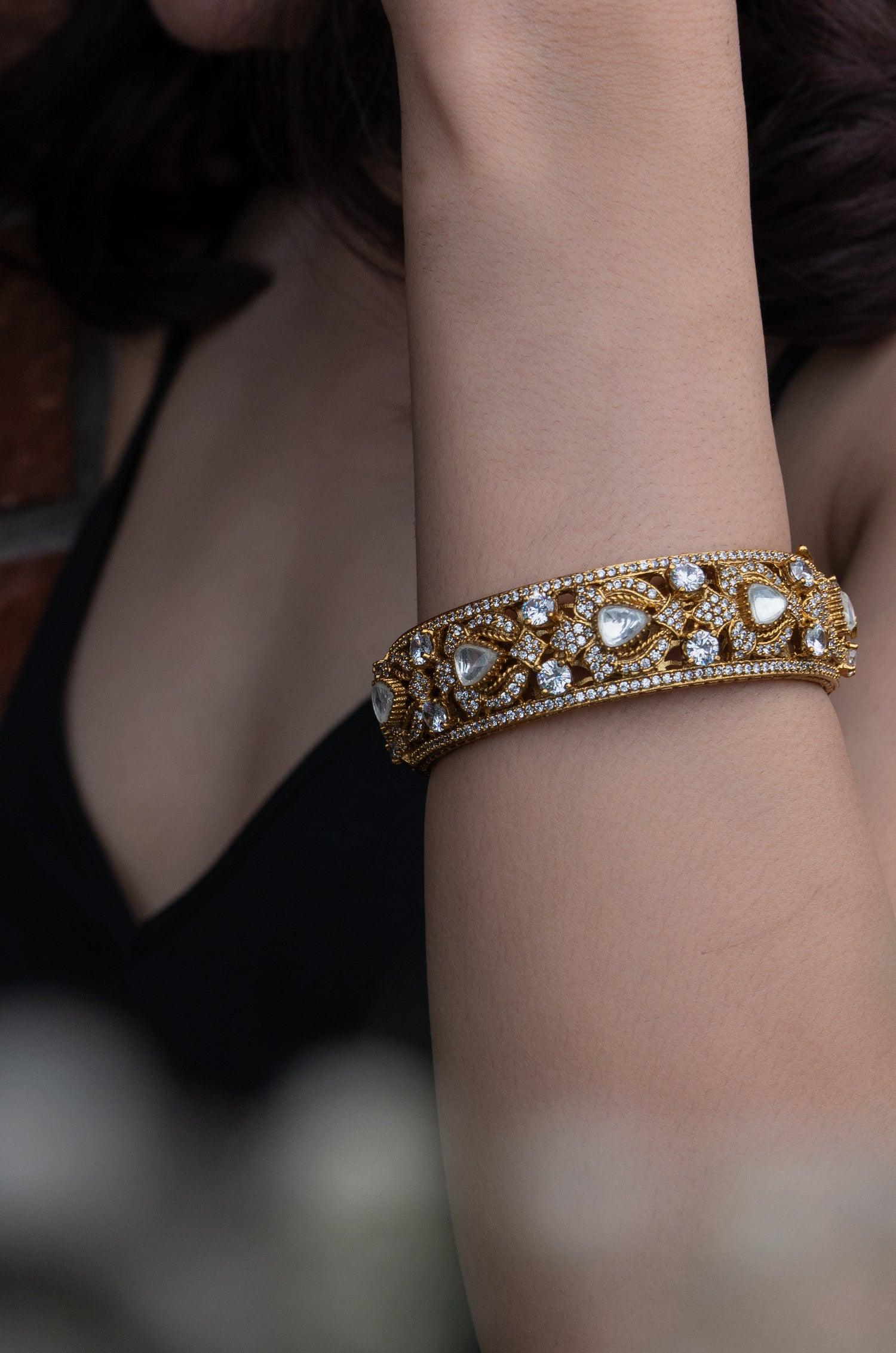 Polki Splendor Bangle - Dyulokha