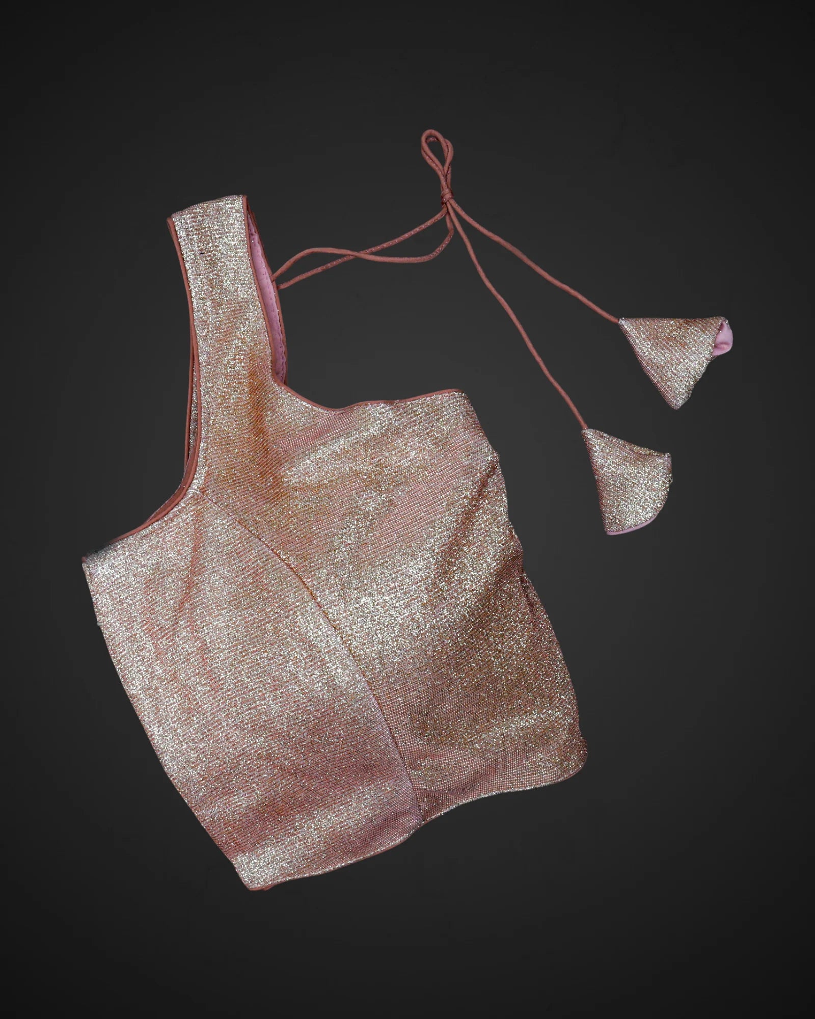 Shimmer Crush Fabric Readymade Blouse