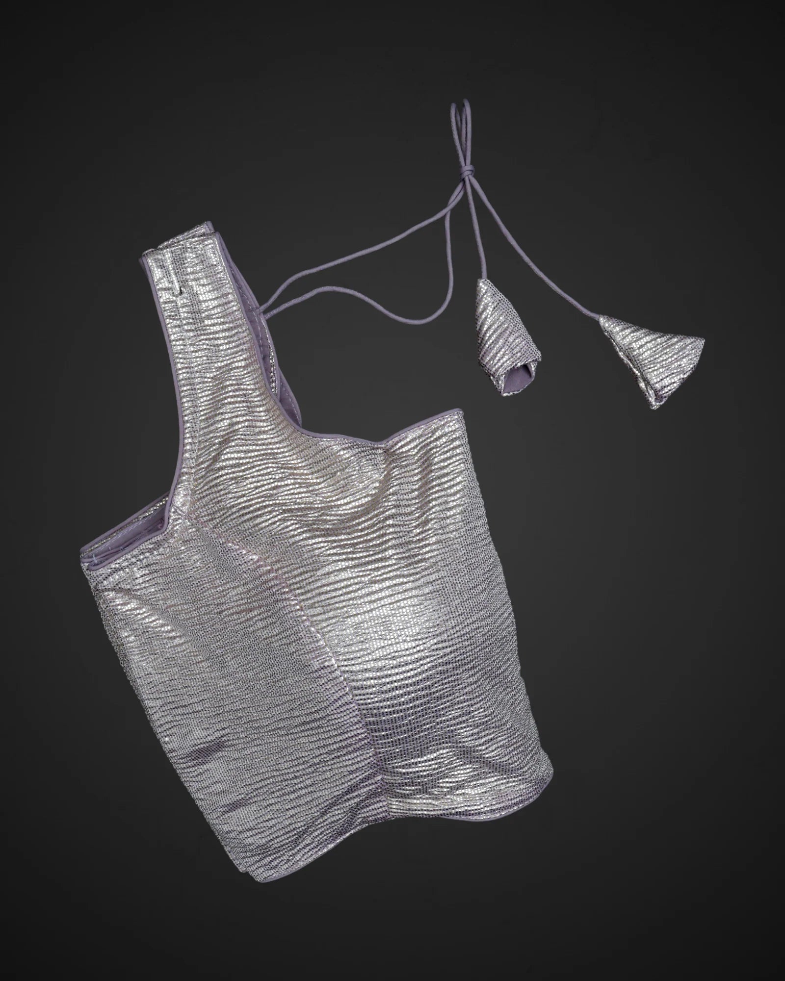 Shimmer Crush Fabric Square Neck Readymade Blouse
