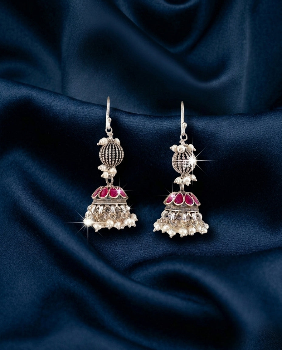 Ruby Pearl Grace Jhumka