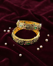 Divine White Stone Bangles