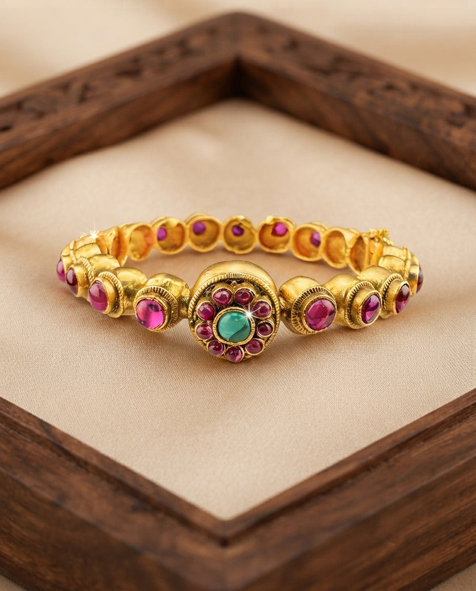Floral Pink Stone Kadas