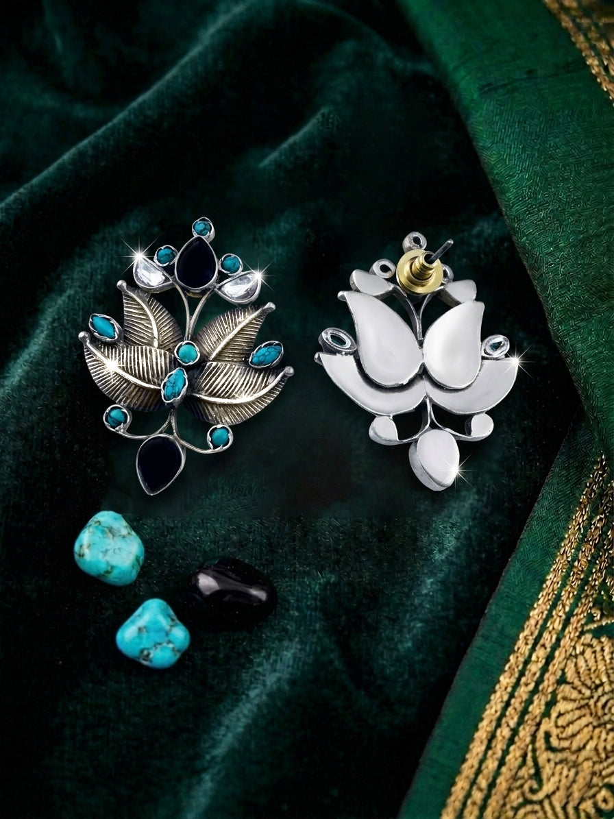 Celeste Leaf Studs