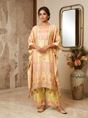 Floral Fusion Kaftan With Palazzo Set