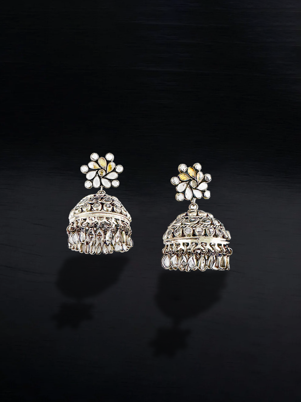 Bloomy Floral Jhumkas