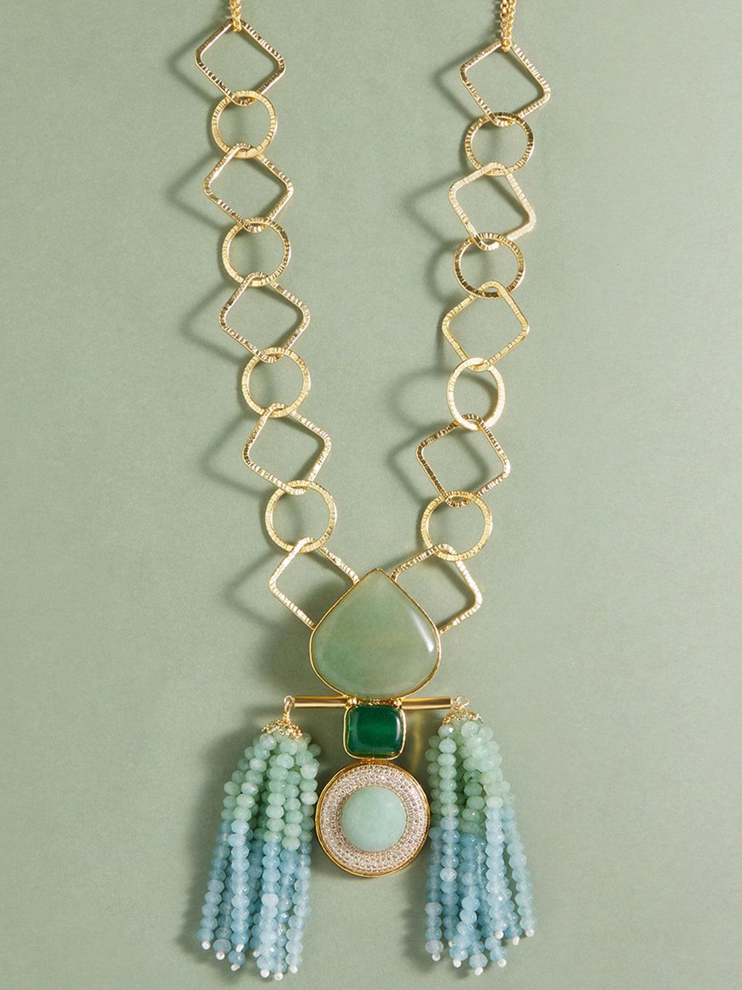 Golden Bespoke Pendant Necklace - Dyulokha