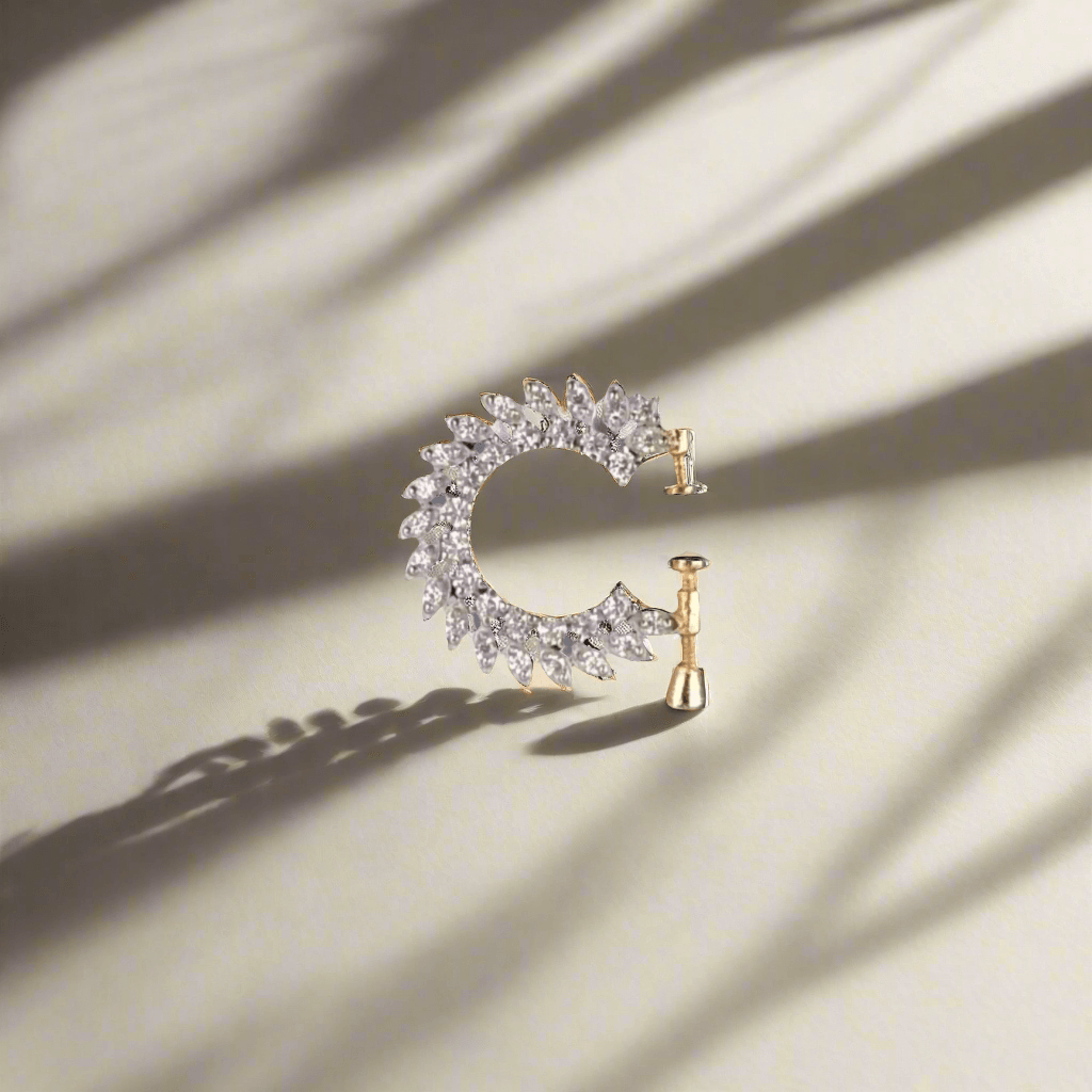 Dazzling Diamond Nose Ring - Dyulokha