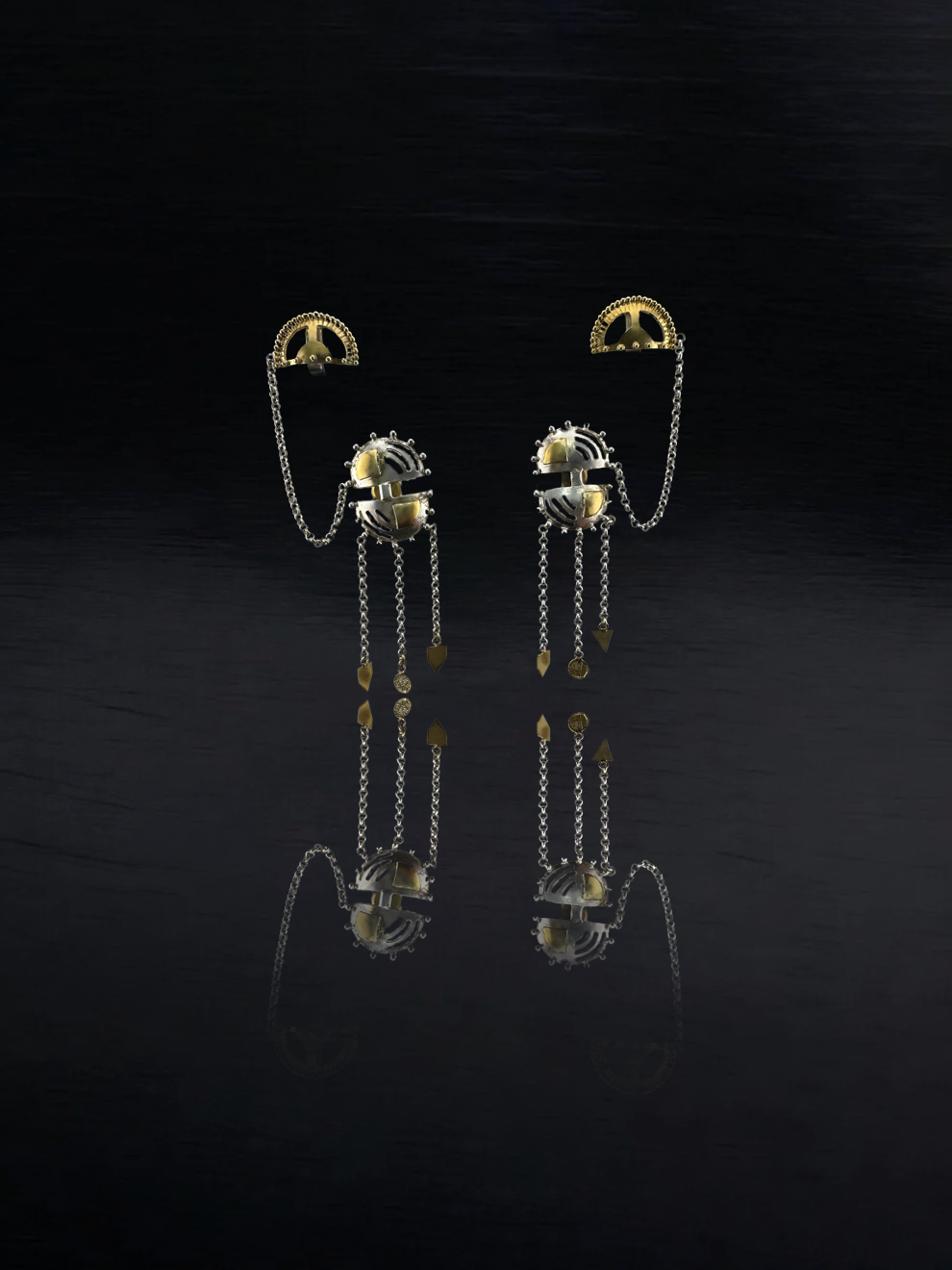 Cuffed Elegance Danglers