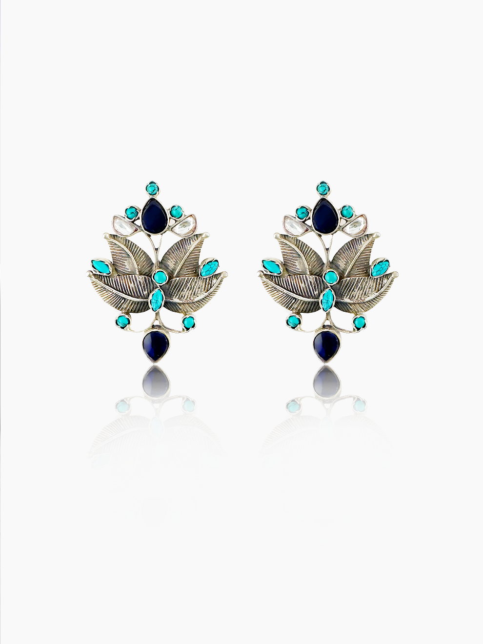 Celeste Leaf Studs