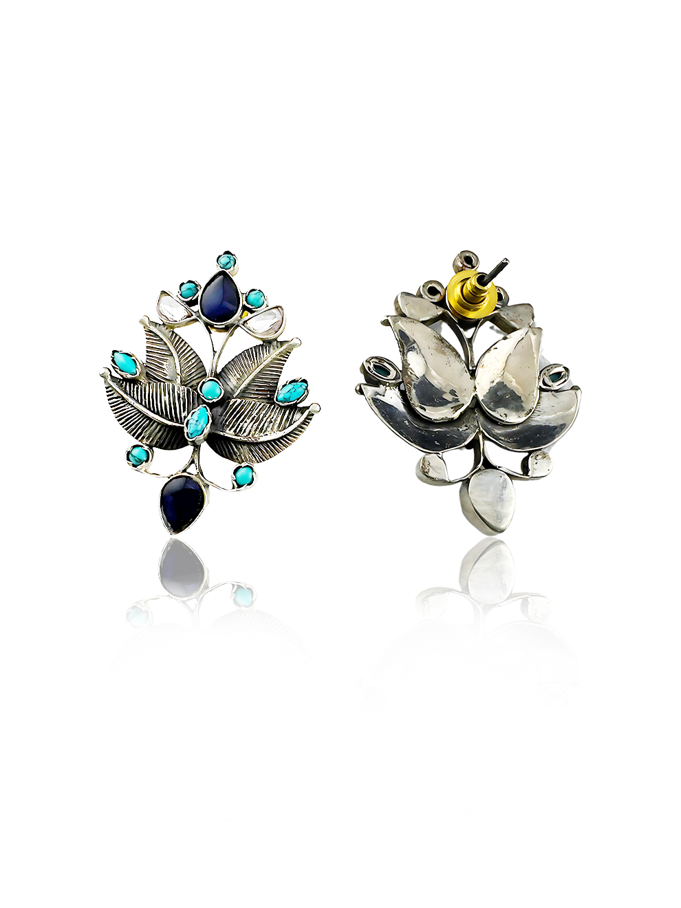 Celeste Leaf Studs