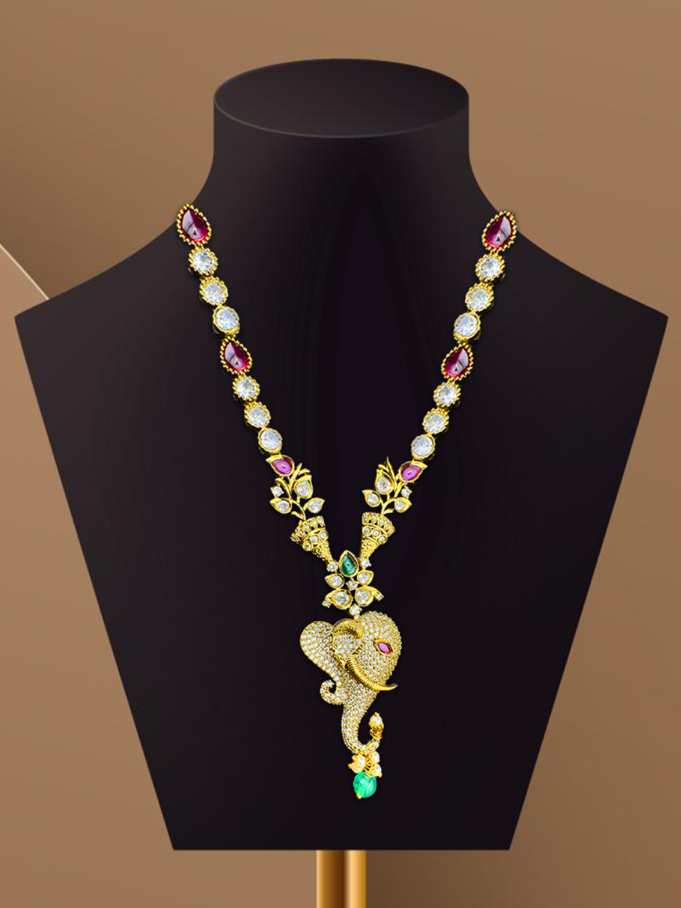Vibrant Ganesh Necklace Set