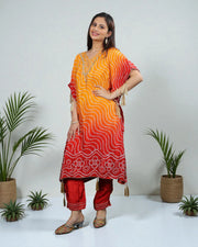 Cotton Kaftan with Bandhani Design
