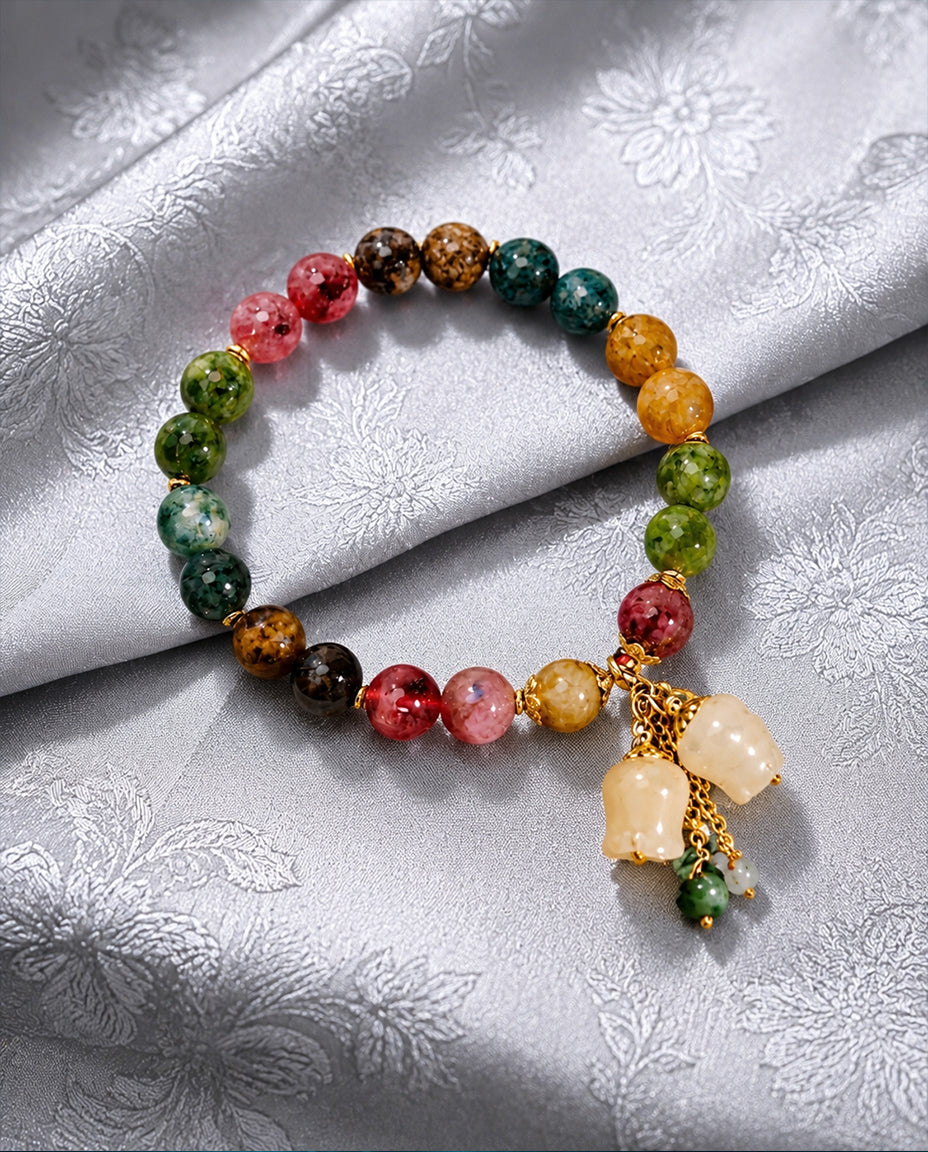 Multicolor Crystal Flower Wholesale Bracelets
