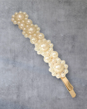 Pearl Hair Clip in White