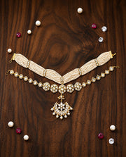 Sheeshpati Style Kundan Polki Matha Patti