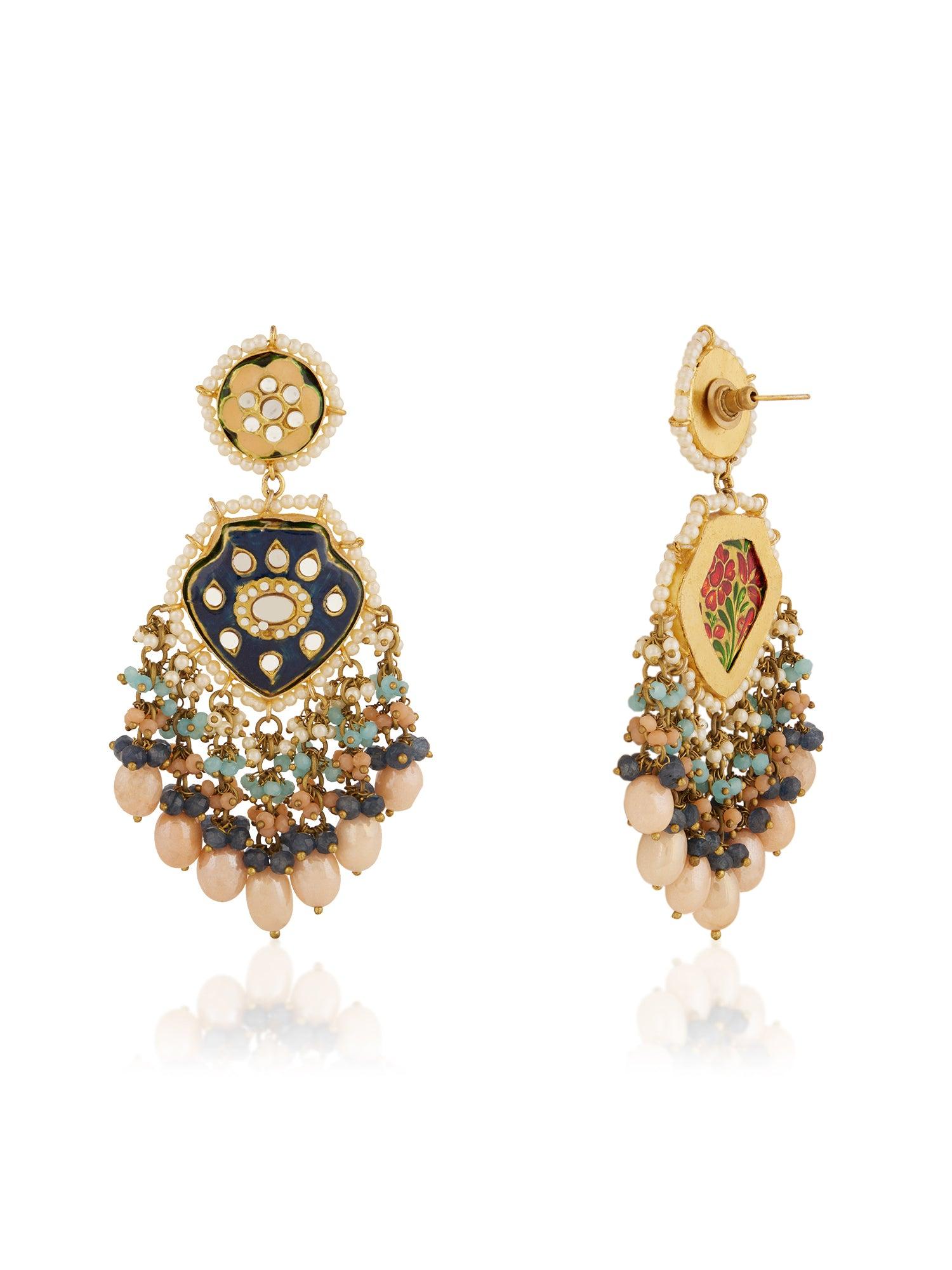 Scintillating Grandeur Dangler Earrings - Dyulokha