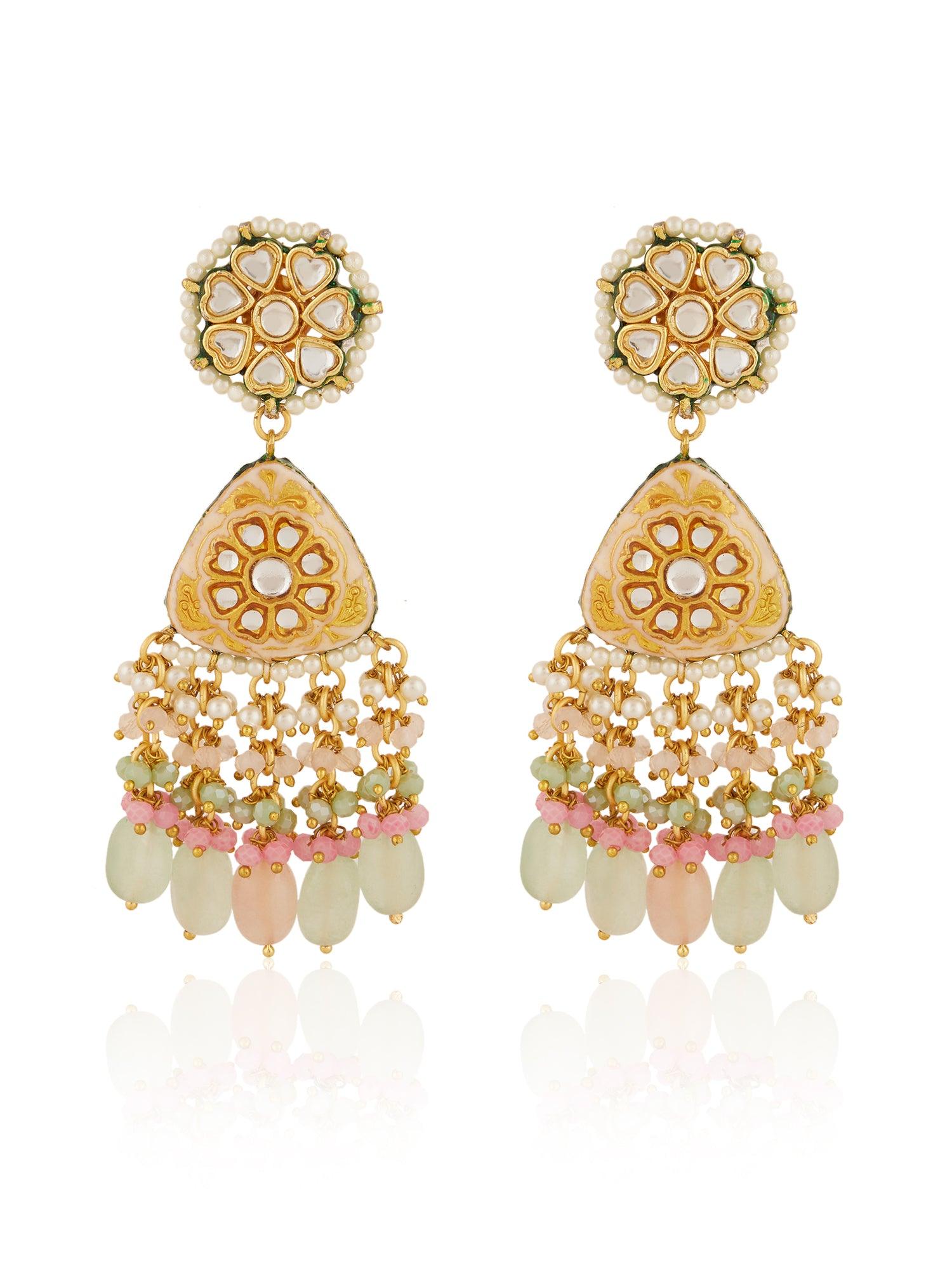 Ornate Radiance Dangler Earrings - Dyulokha