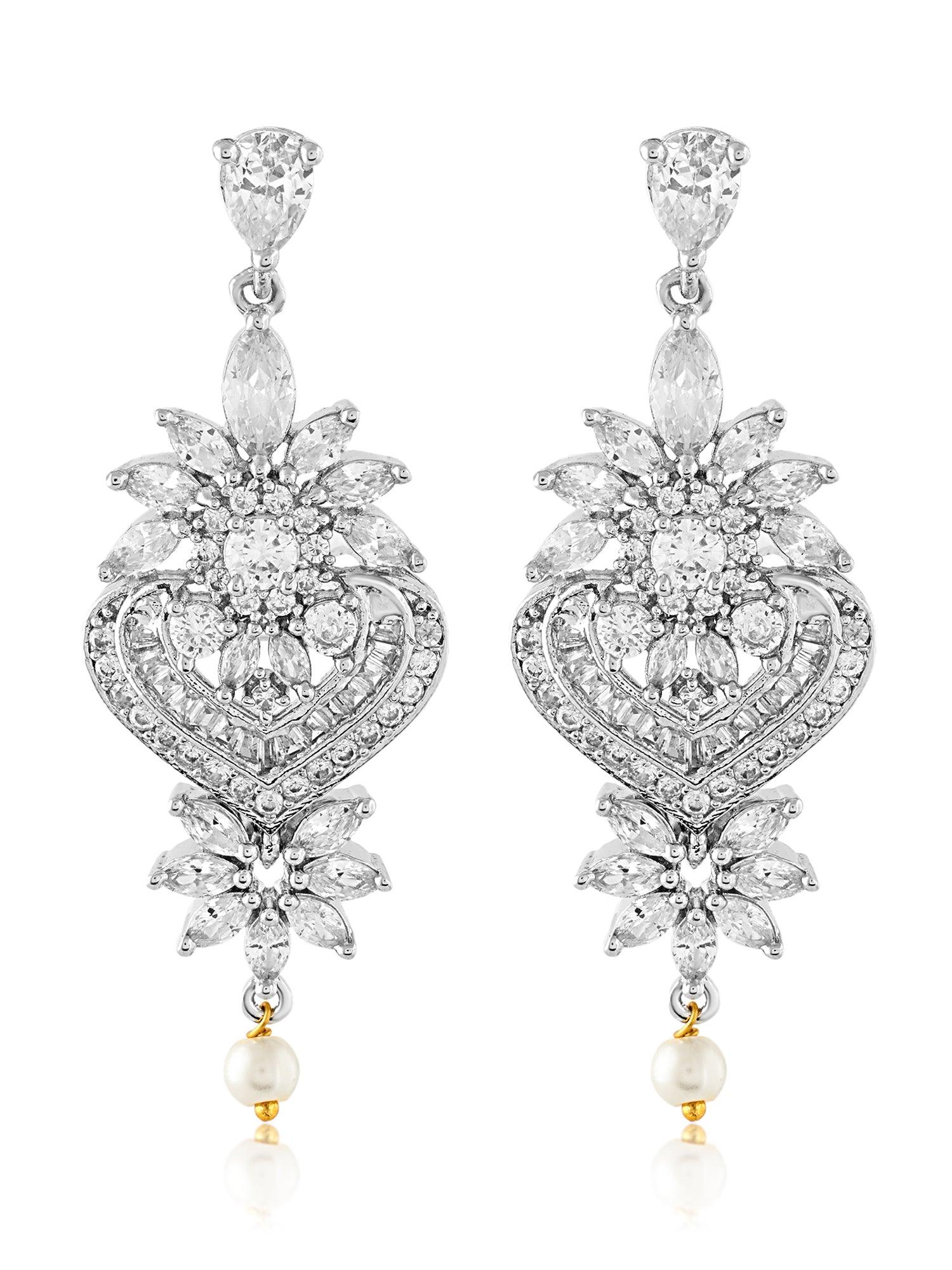 Sunny Radiance Diamond Dangler Earrings - Dyulokha