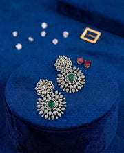 Floral Radiance Diamond Earrings