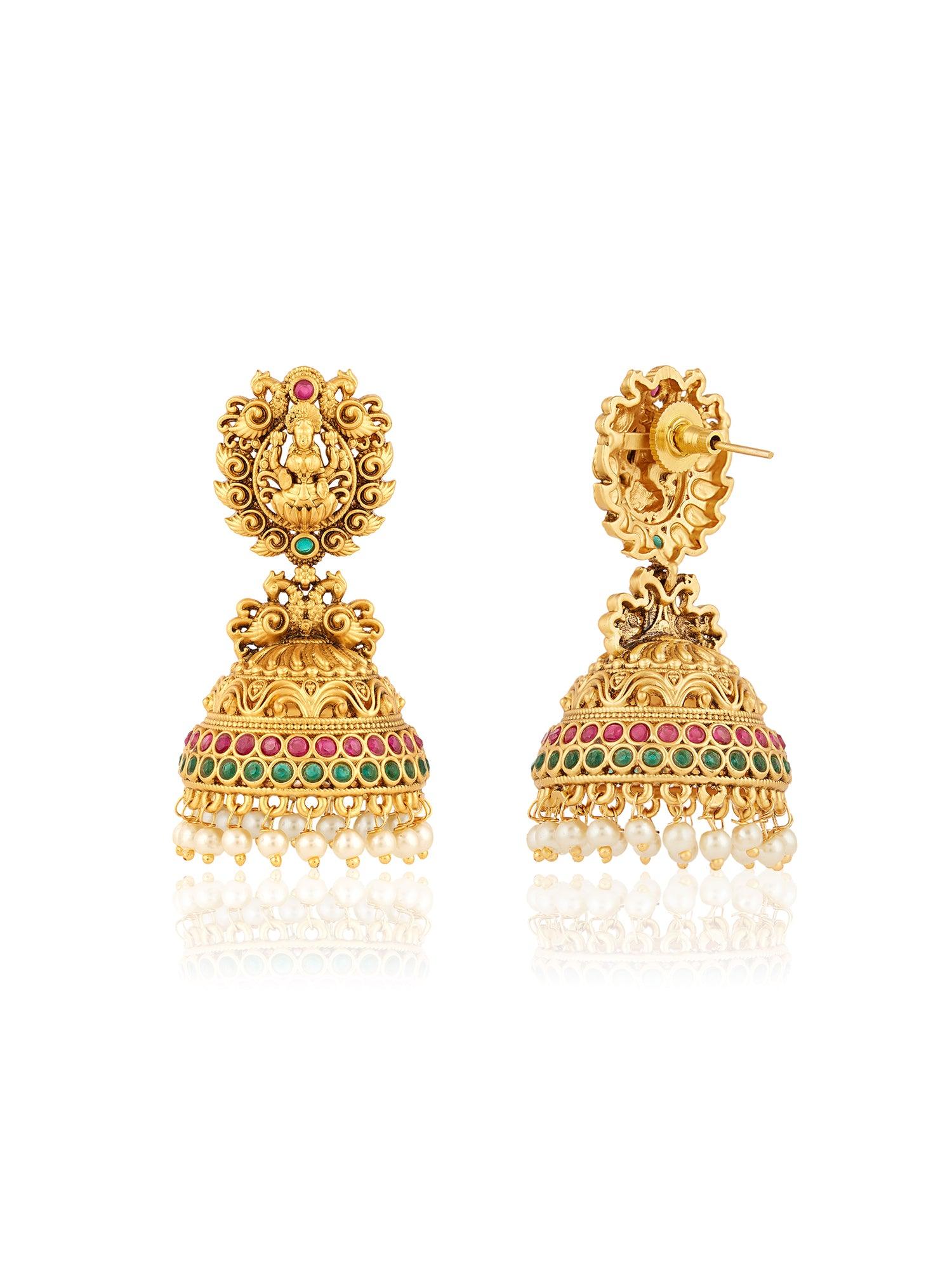 Aureate Grace Jhumka Earrings - Dyulokha