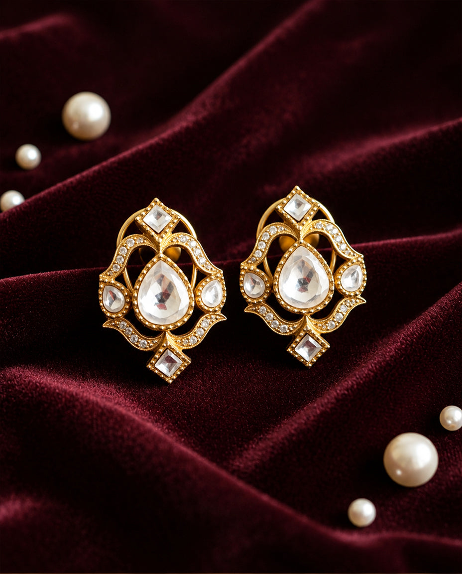 Polki Brilliance Studs