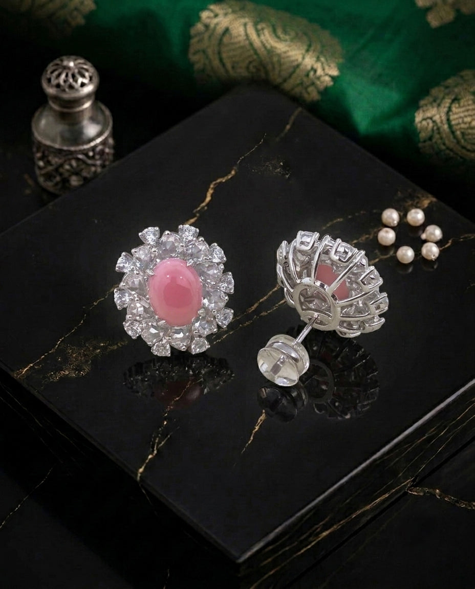 Rose Petal Whispers Studs