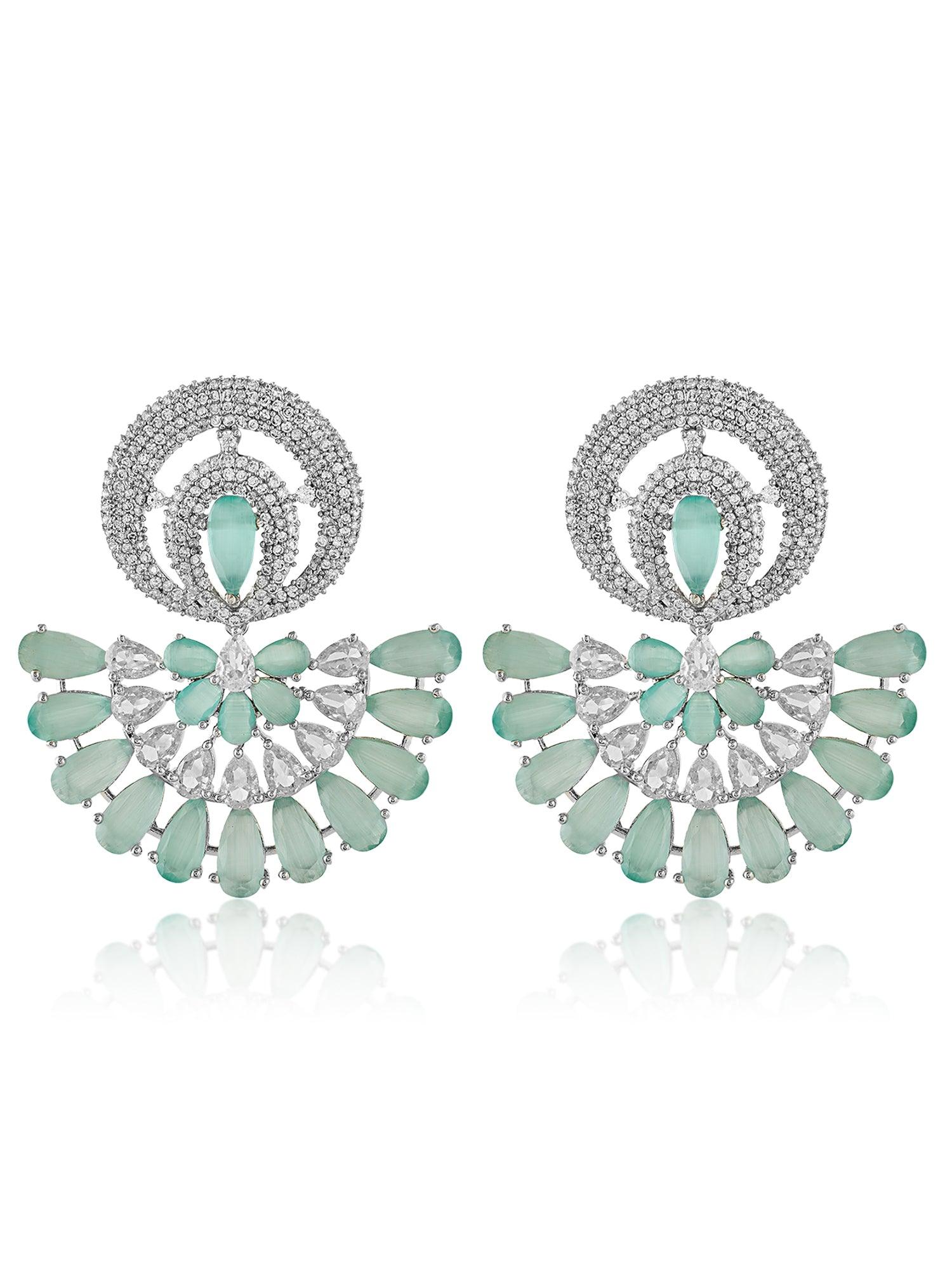 Tranquil Radiance Aqua Drop Studs - Dyulokha