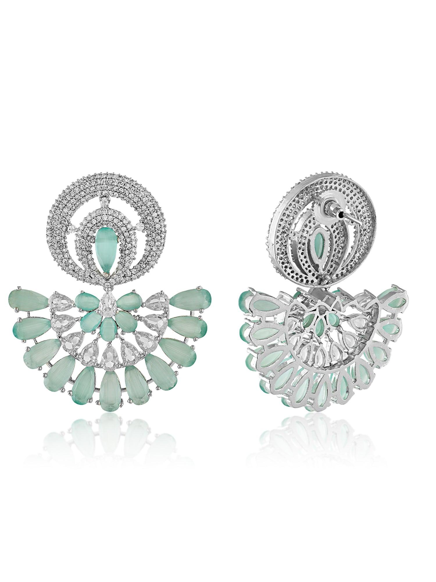 Tranquil Radiance Aqua Drop Studs - Dyulokha